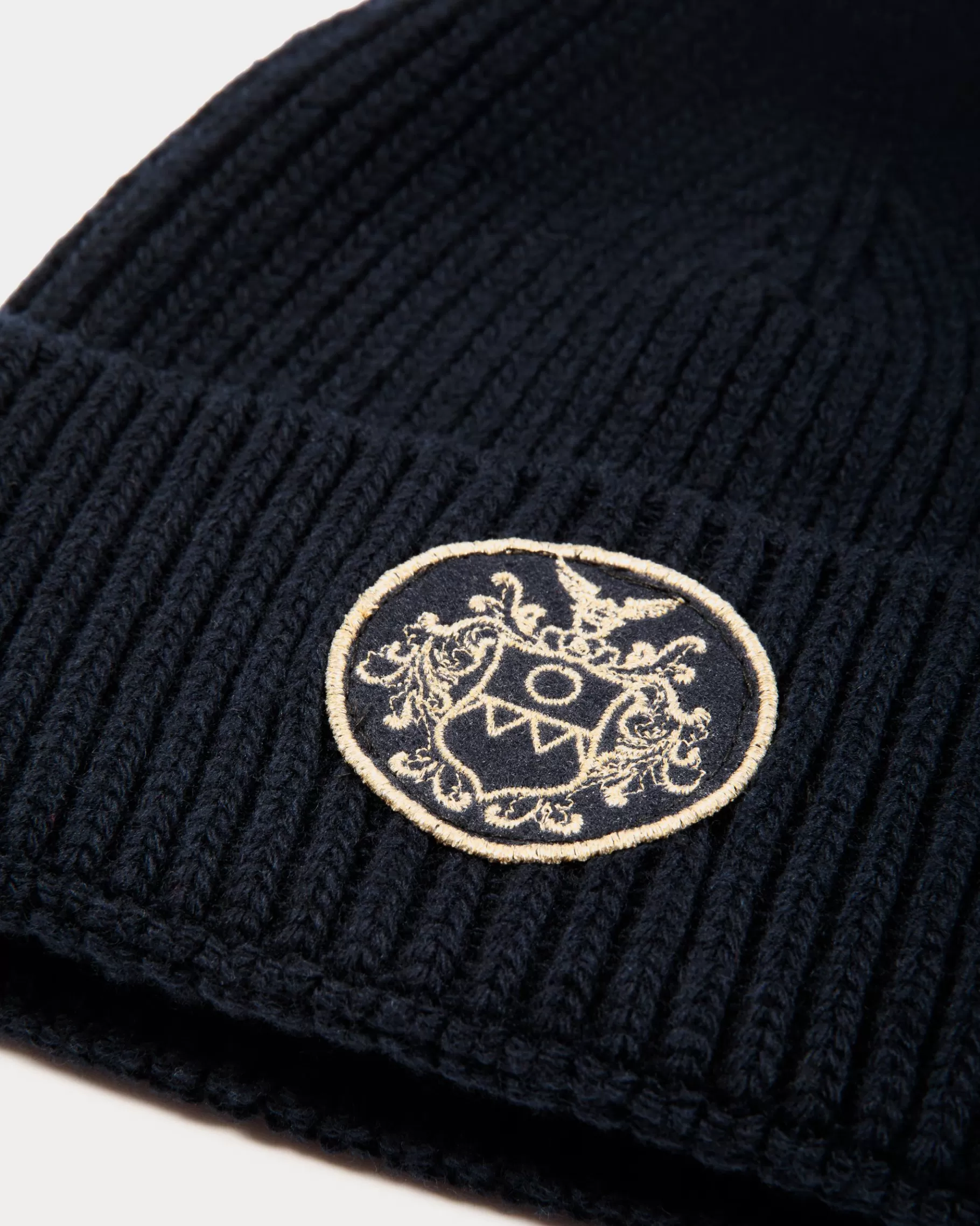 Gloves & Hats<Bally Adrien Brody Travel Collection Beanie In Navy Wool Blue
