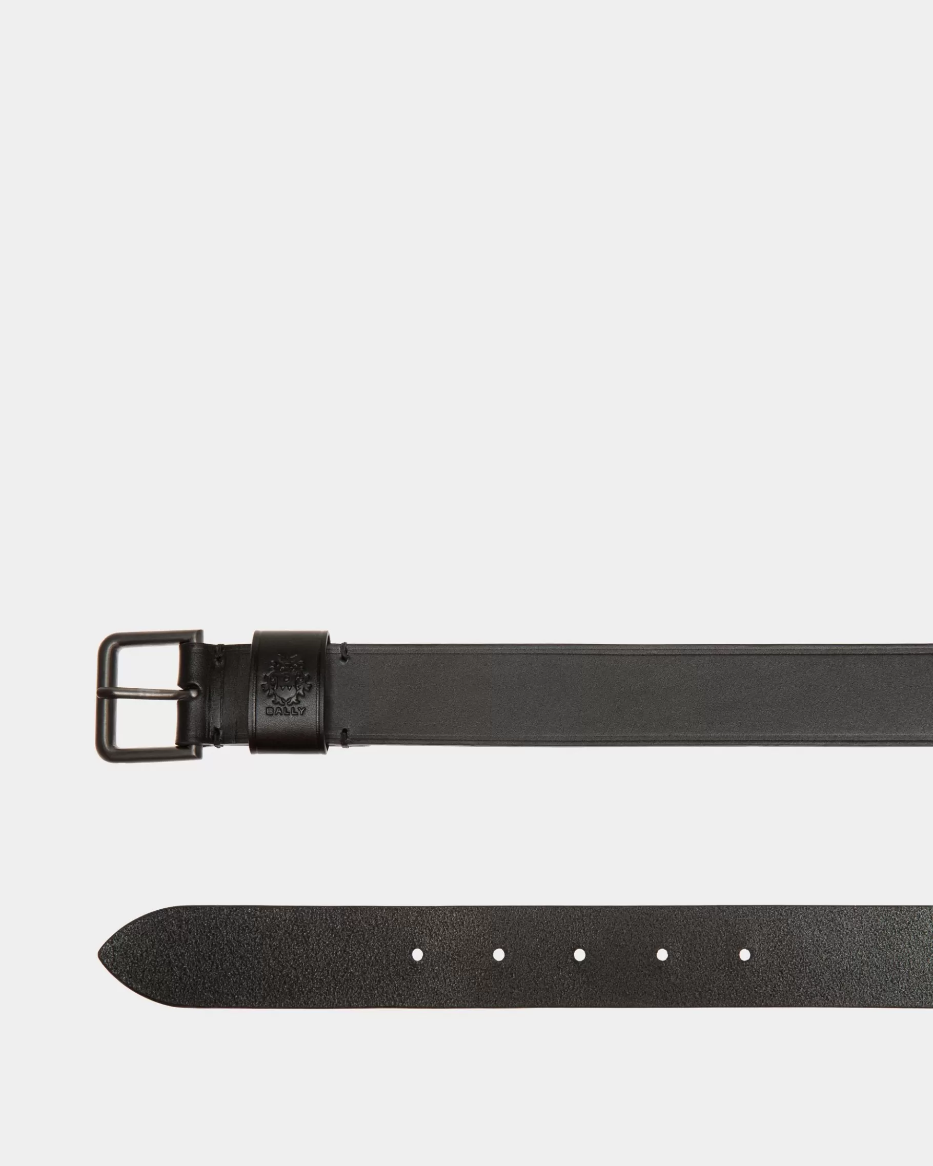 Belts<Bally Adrien Brody Travel Collection Belt In Leather Black