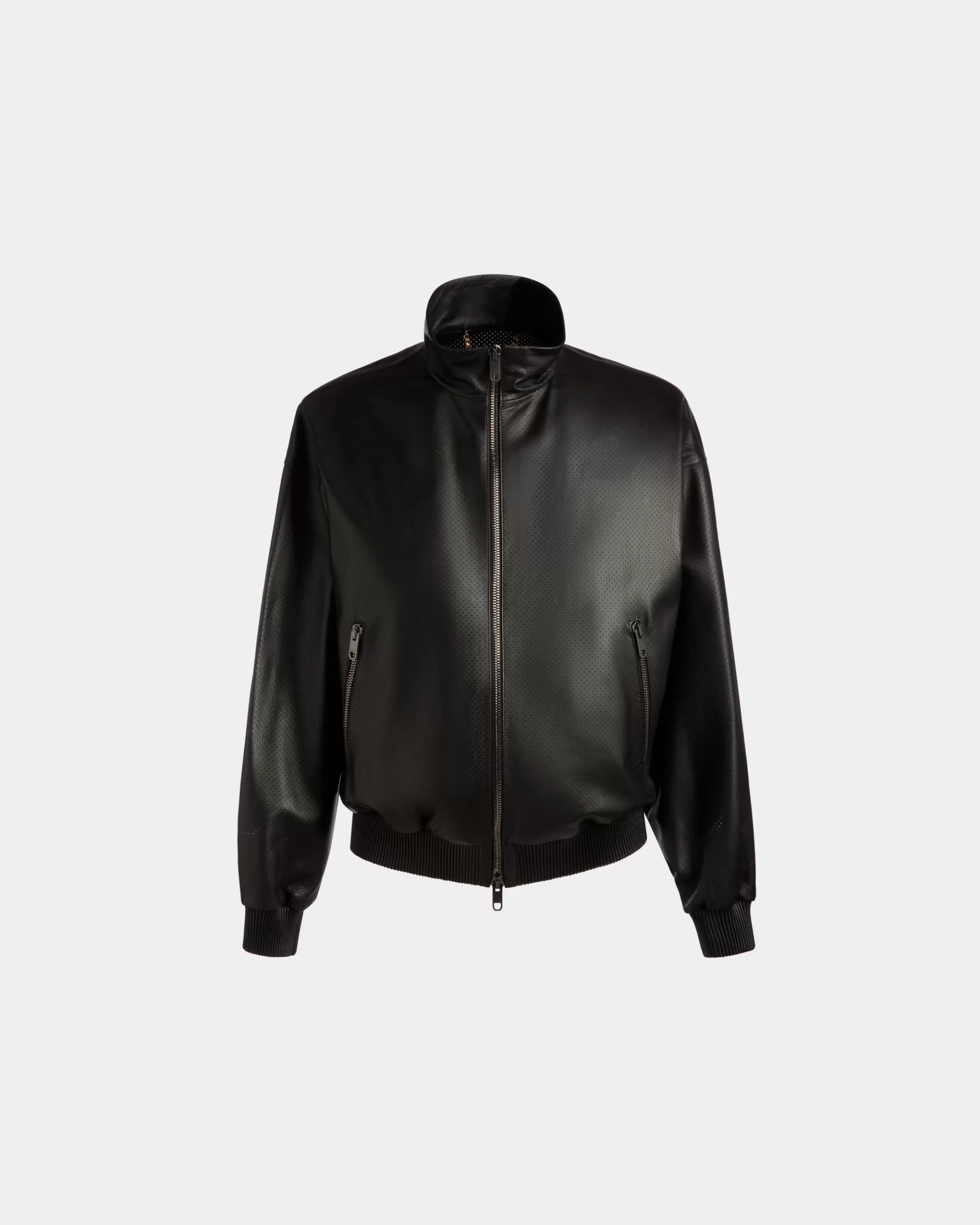 Leather | Coats & Jackets<Bally Adrien Brody Travel Collection Blouson In Leather Black