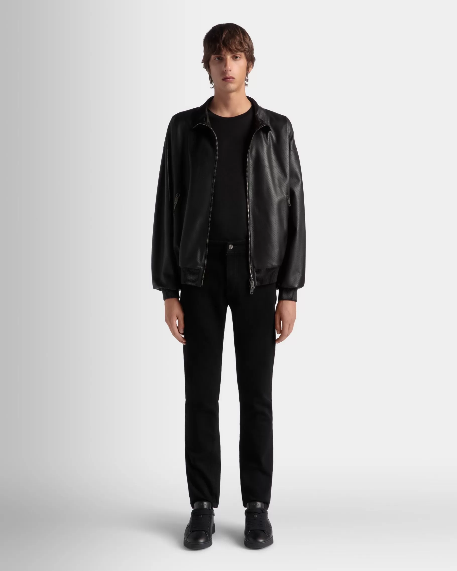 Leather | Coats & Jackets<Bally Adrien Brody Travel Collection Blouson In Leather Black