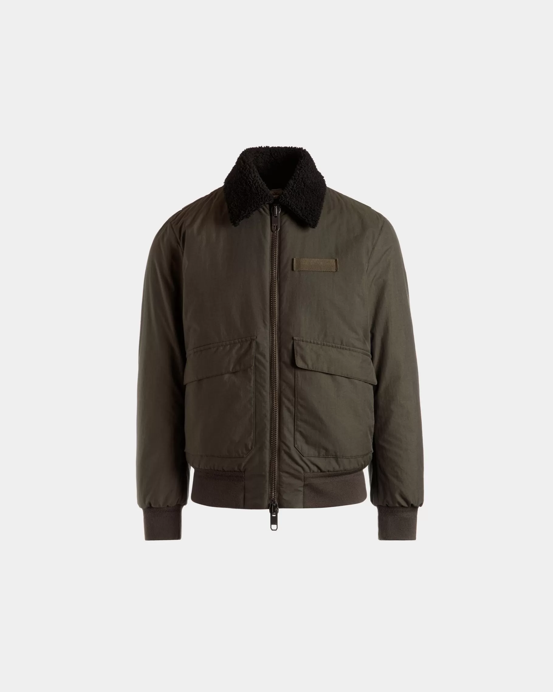 Coats & Jackets<Bally Adrien Brody Travel Collection Blouson In Olive Nylon Green