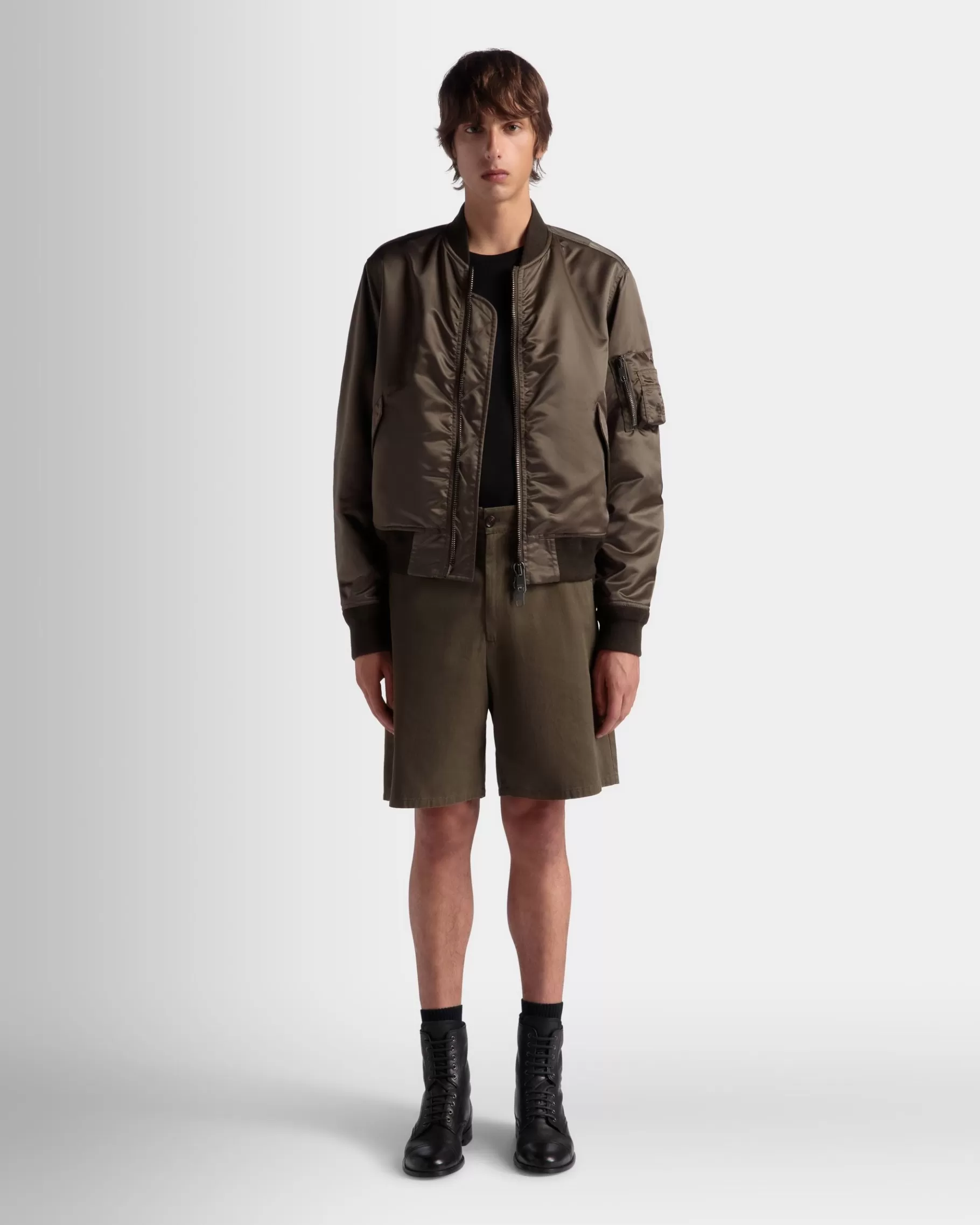 Coats & Jackets<Bally Adrien Brody Travel Collection Bomber In Military Nylon Green