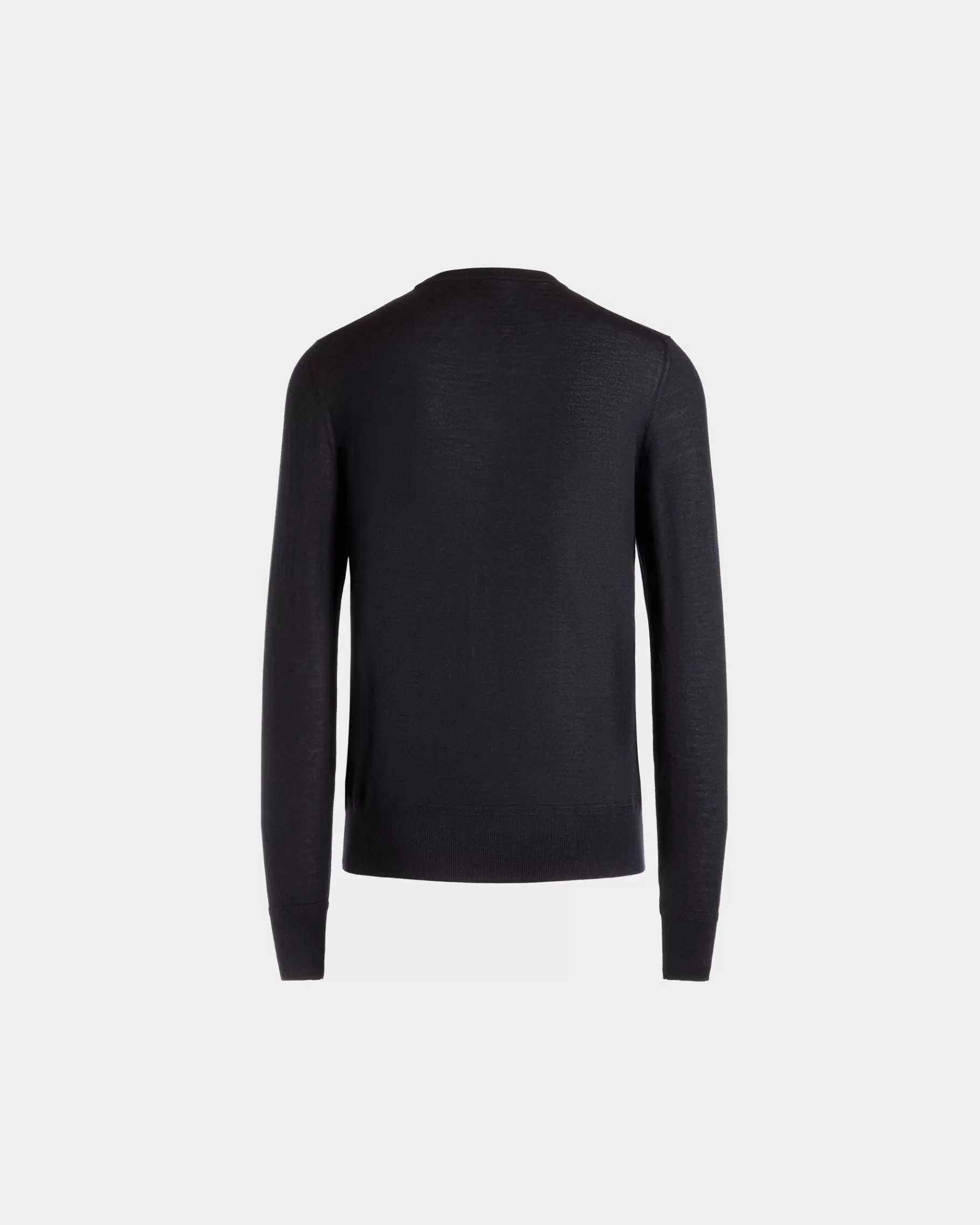 Knitwear<Bally Adrien Brody Travel Collection Crewneck Sweater In Navy Cashmere Blue