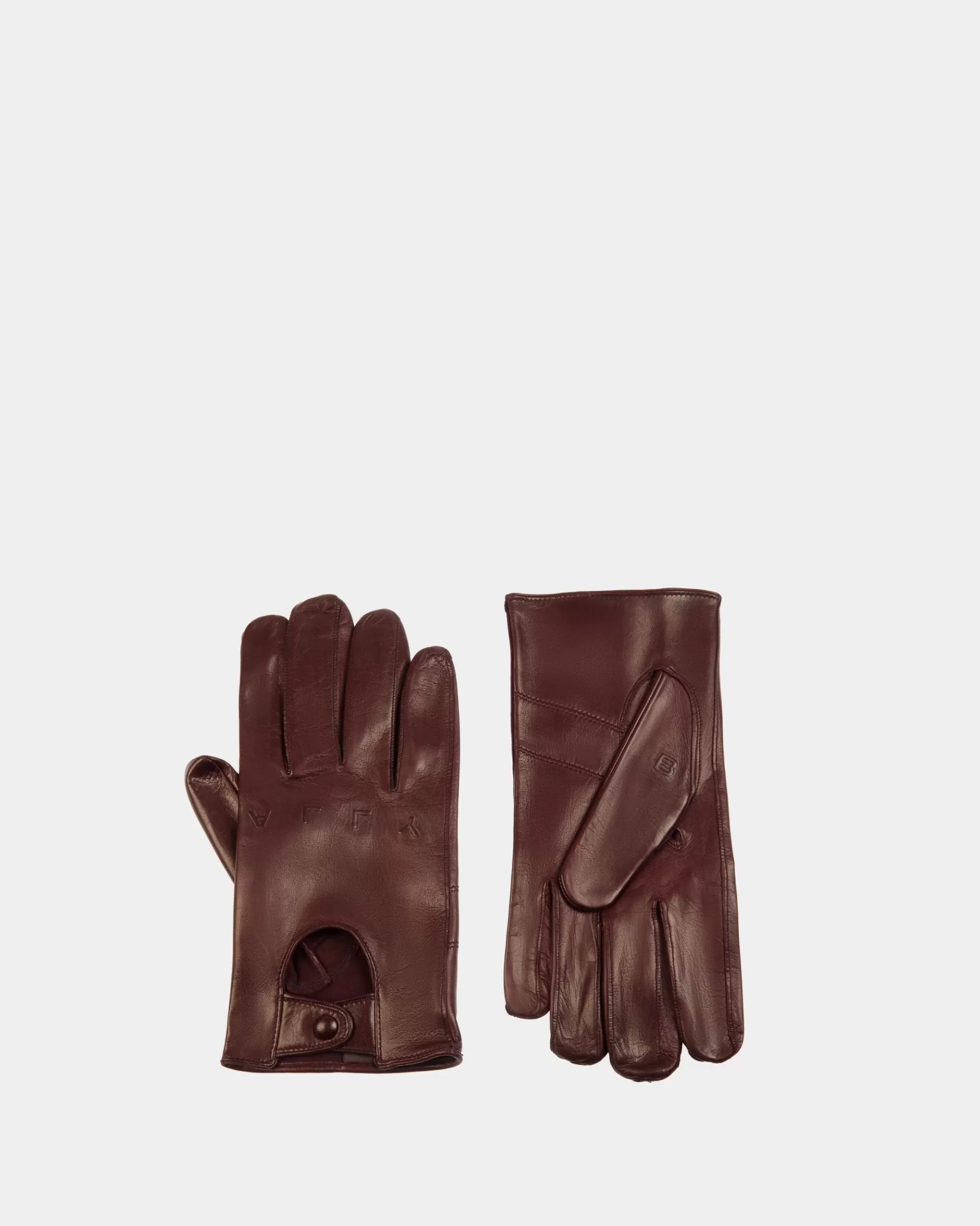 Gloves & Hats<Bally Adrien Brody Travel Collection Gloves In Leather Brown
