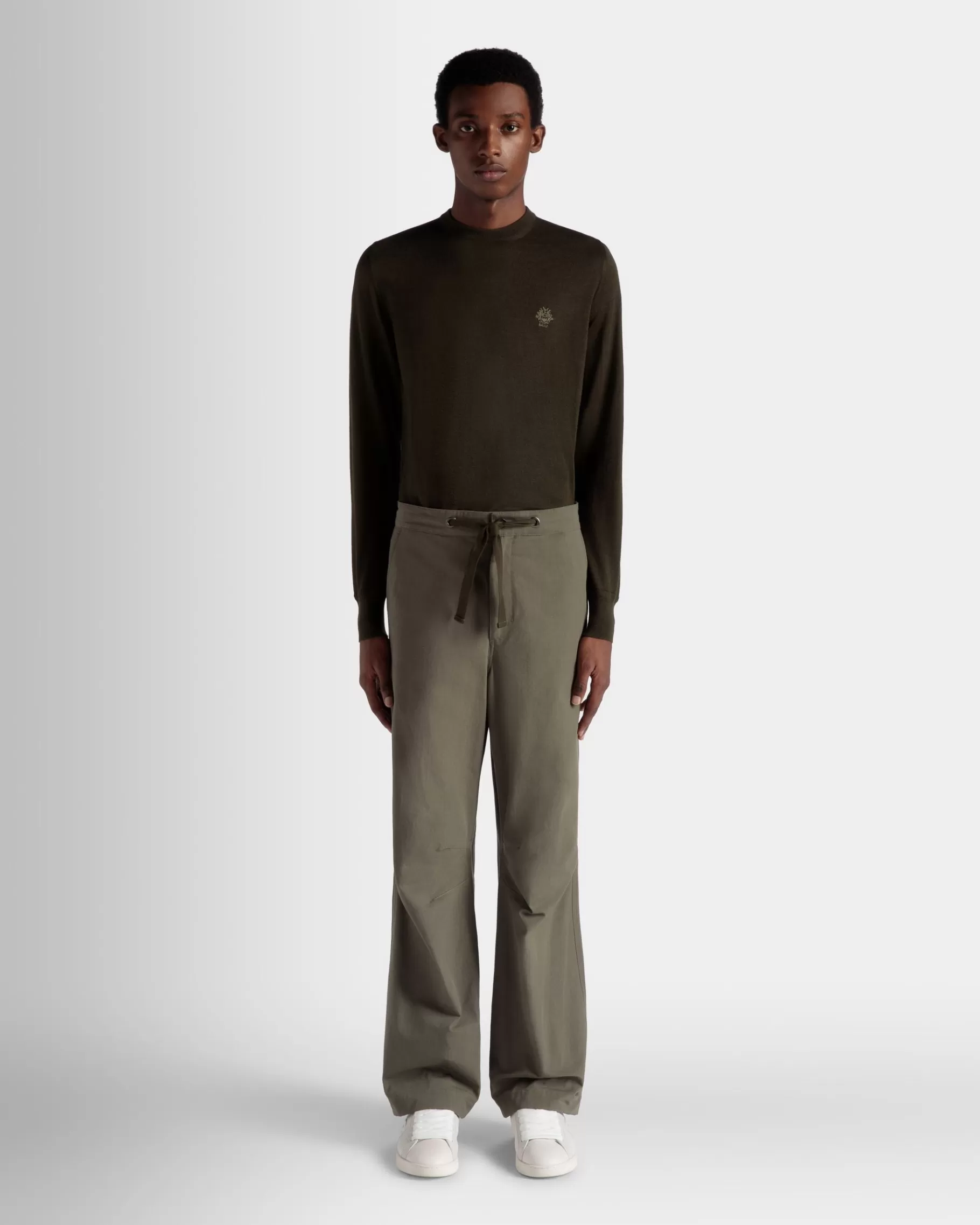 Pants<Bally Adrien Brody Travel Collection Pants In Military Cotton Green