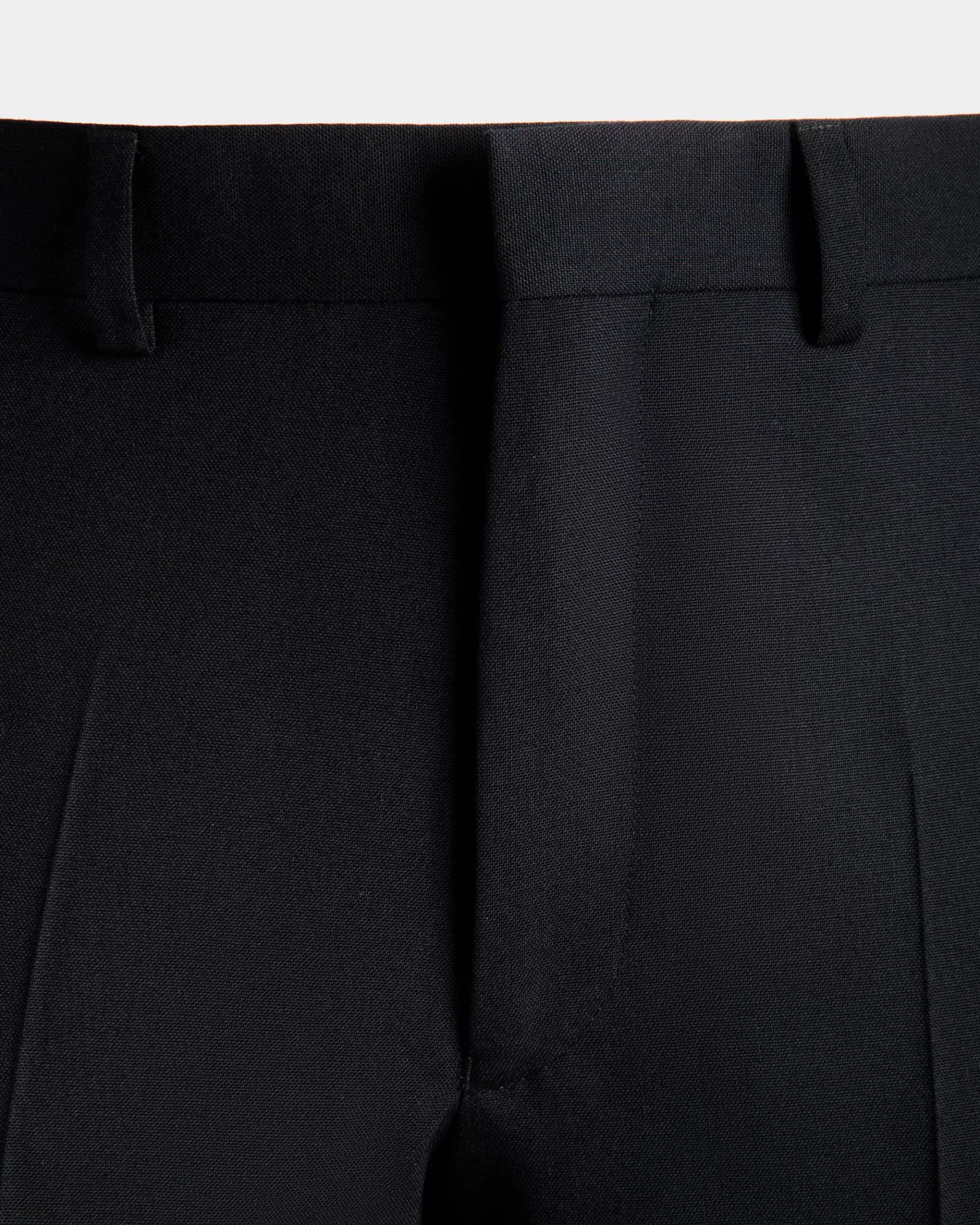 Pants<Bally Adrien Brody Travel Collection Pleated Pants In Navy Wool Blue