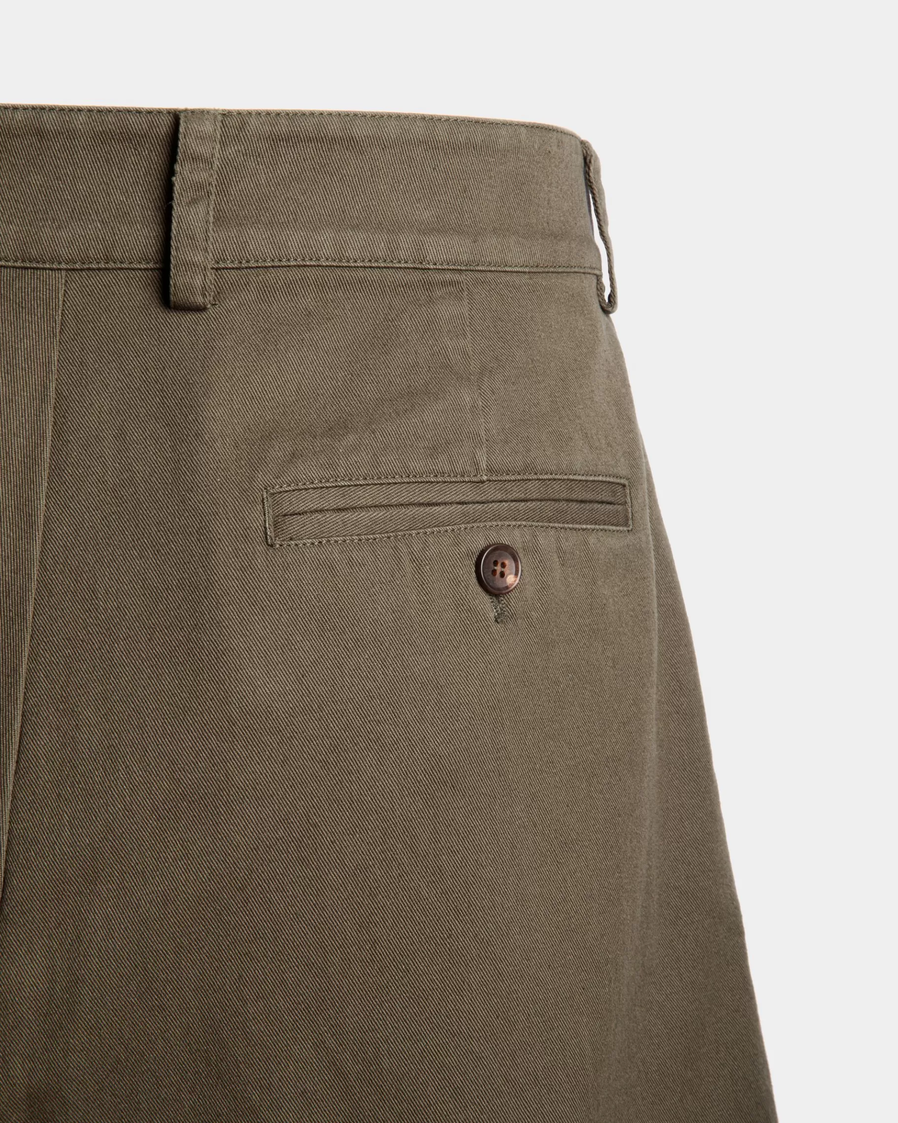 Pants<Bally Adrien Brody Travel Collection Shorts In Military Cotton Green