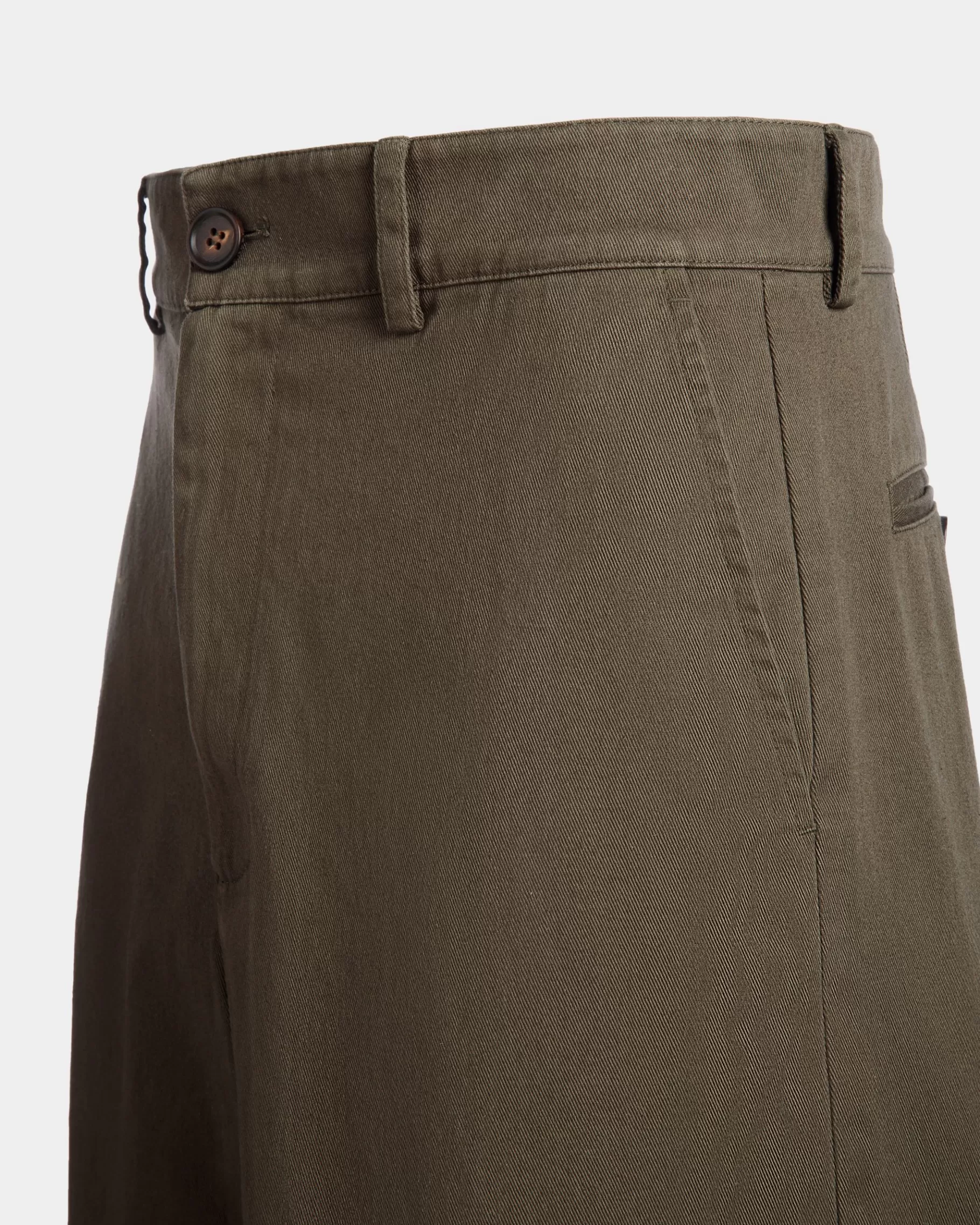 Pants<Bally Adrien Brody Travel Collection Shorts In Military Cotton Green