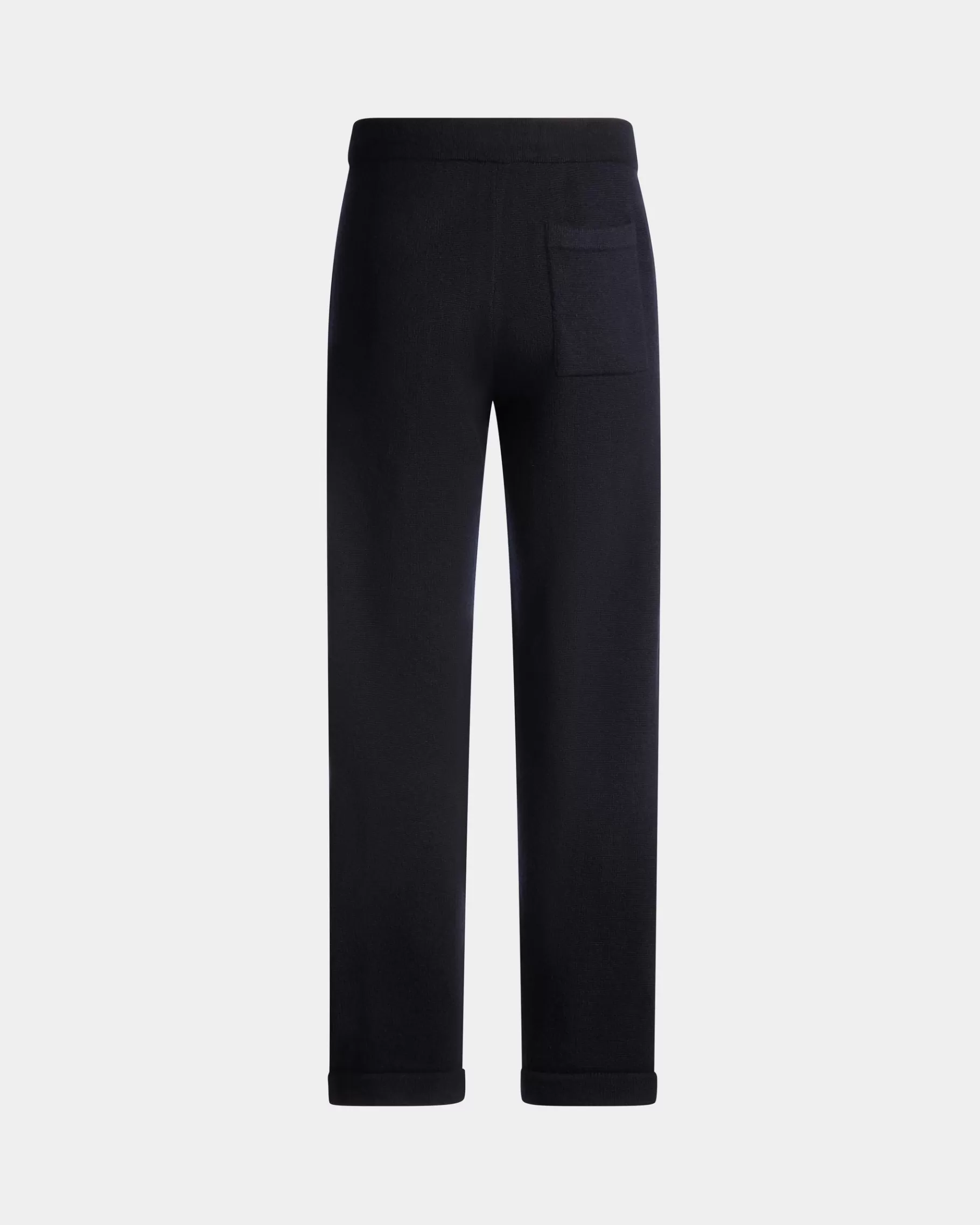 Pants<Bally Adrien Brody Travel Collection Sweatpants In Navy Wool Blend Blue