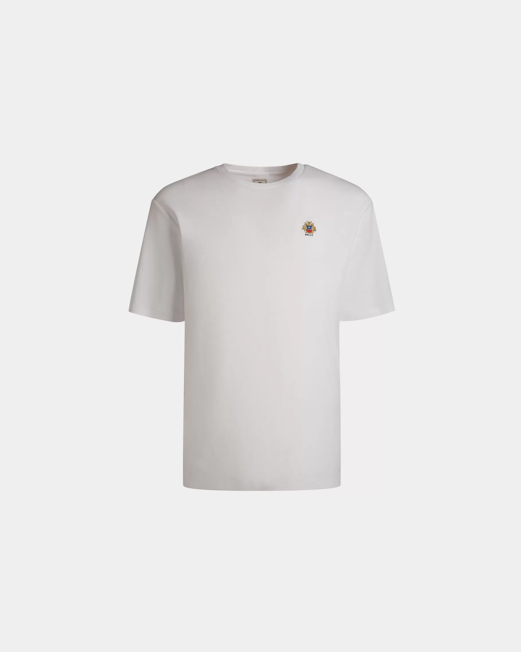 Shirts & T-shirts<Bally Adrien Brody Travel Collection T-Shirt In Cotton White