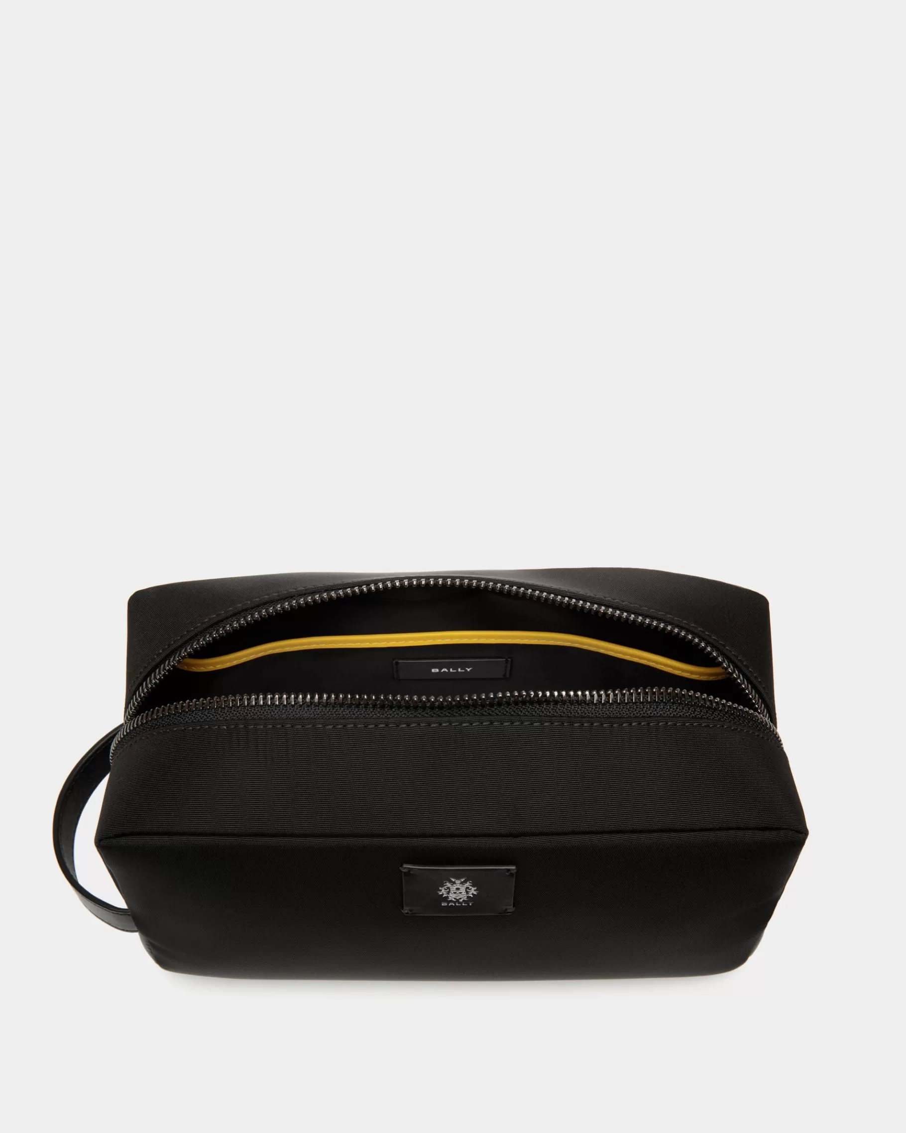 Small Accessories<Bally Adrien Brody Travel Collection Washbag In And Yellow Nylon Black