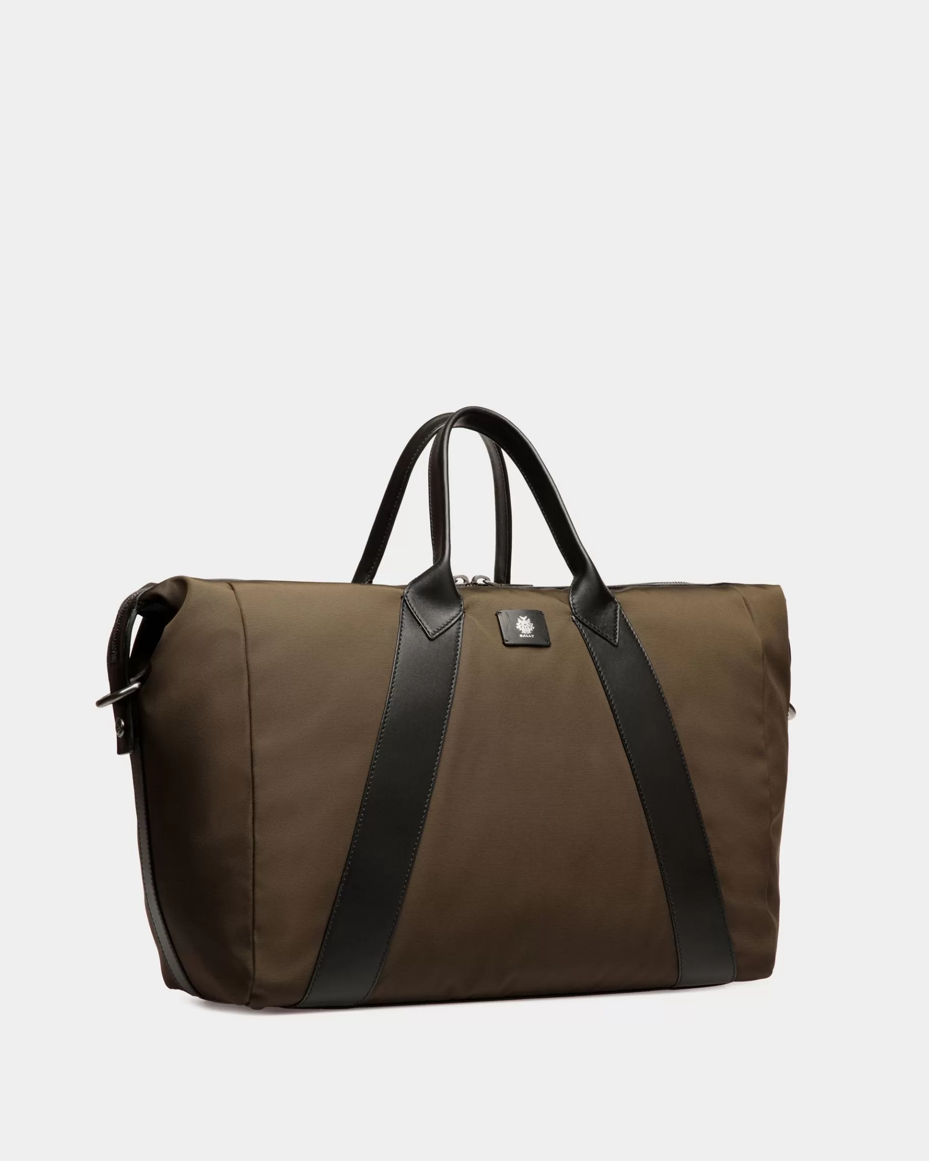 Travel Bags<Bally Adrien Brody Travel Collection Weekender In Military And Black Nylon Green