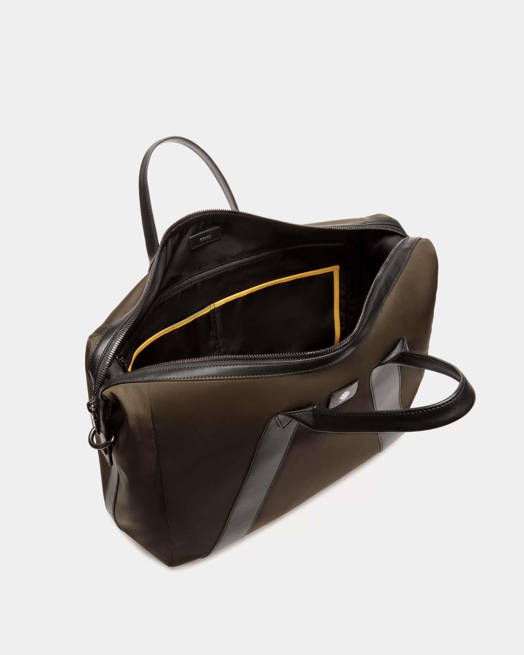 Travel Bags<Bally Adrien Brody Travel Collection Weekender In Military And Black Nylon Green