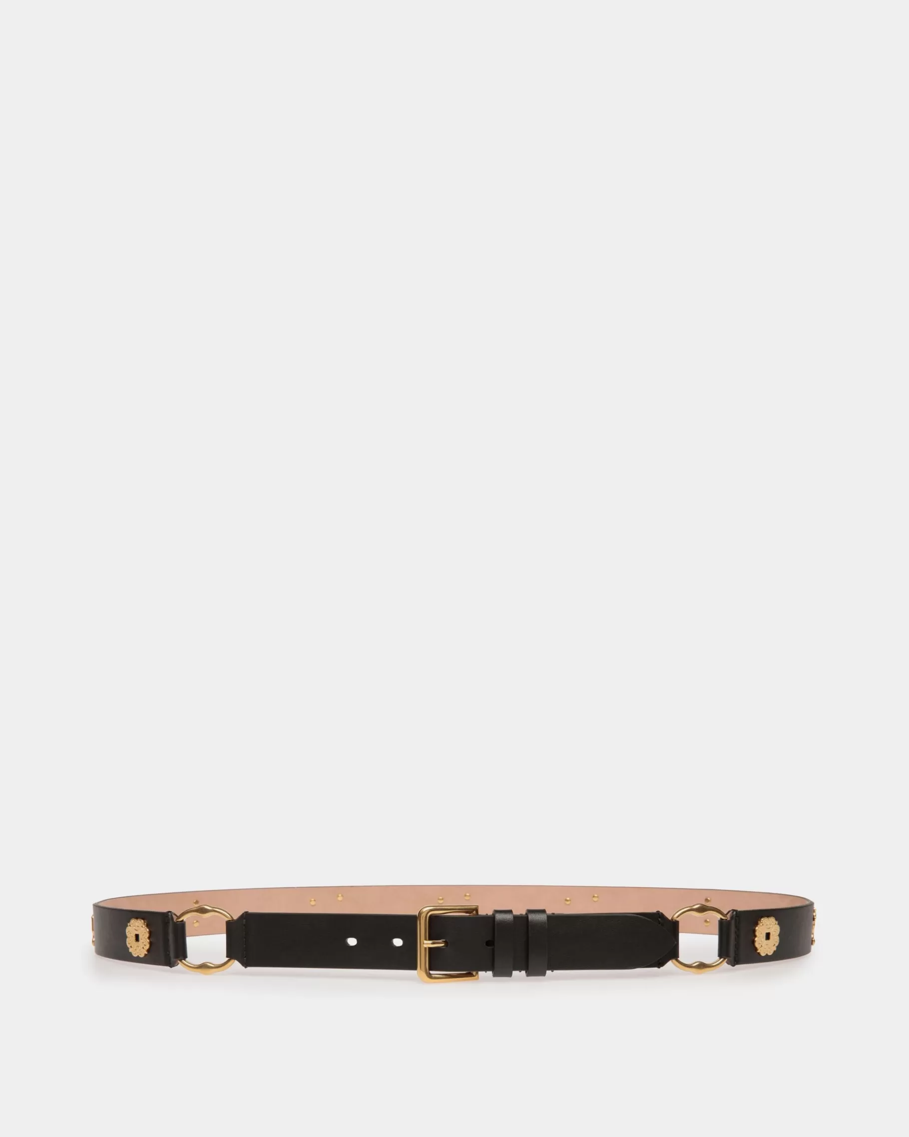 Belts<Bally Arkle 105 cm Belt in Leather Black