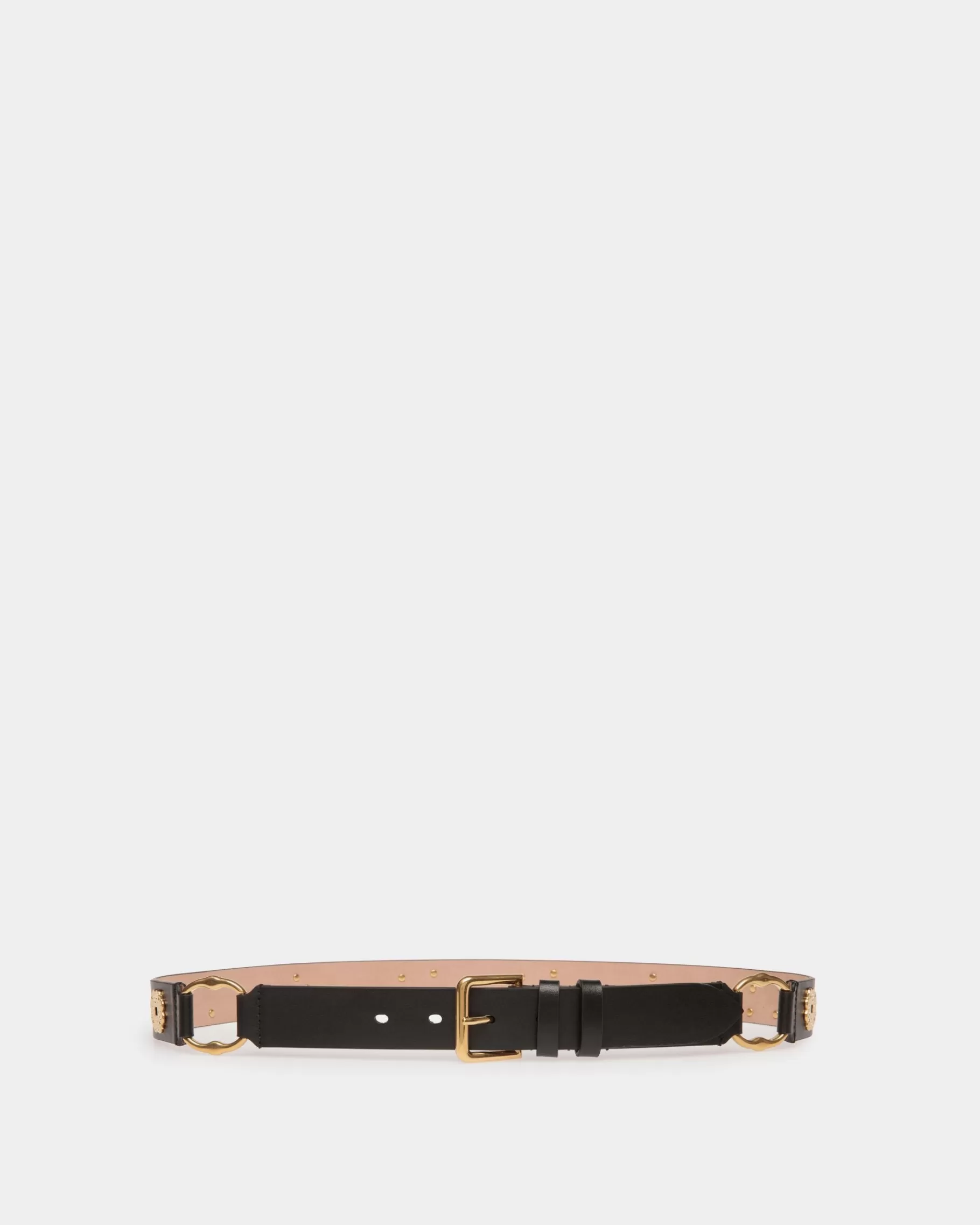 Belts<Bally Arkle 85 cm Belt in Leather Black