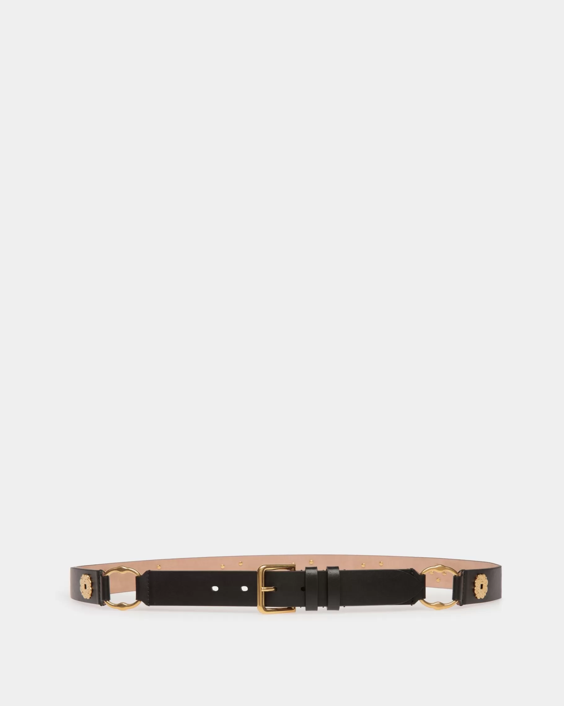 Belts<Bally Arkle 95 cm Belt in Leather Black