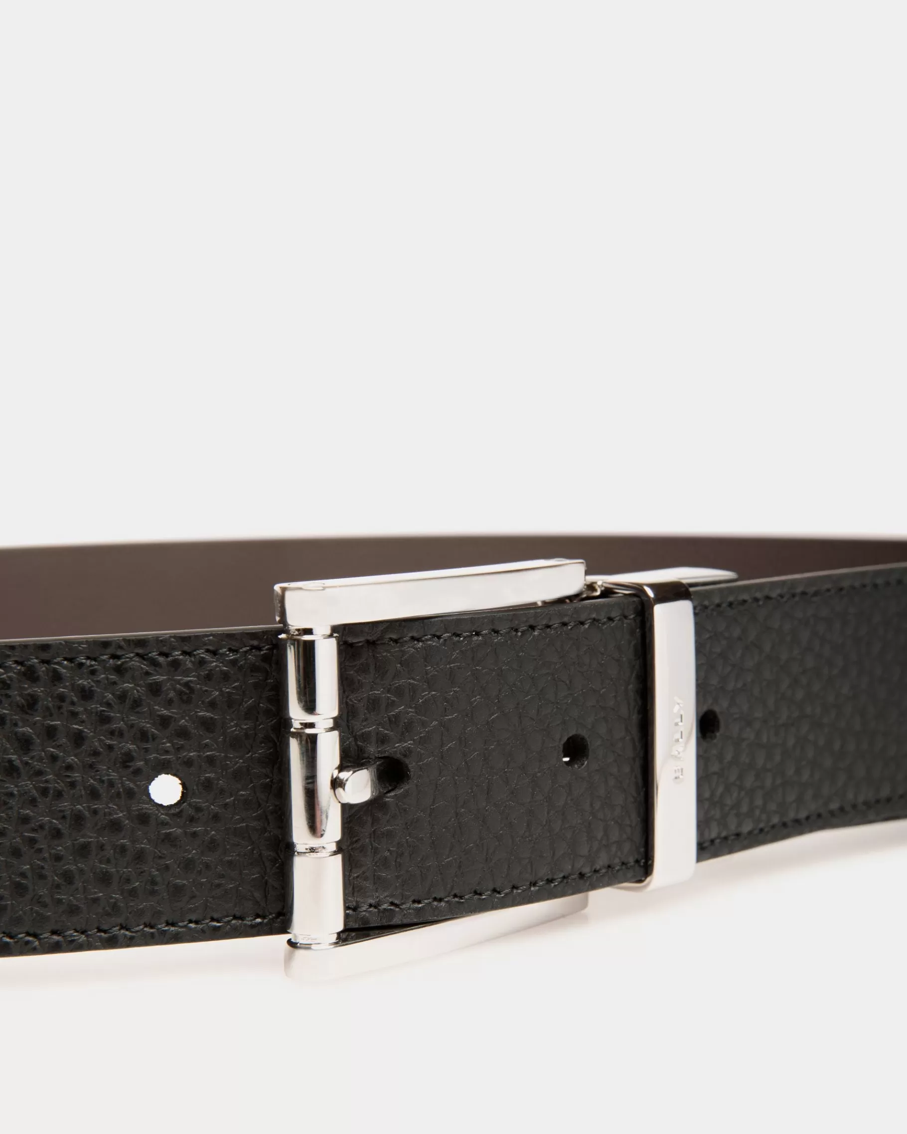 Belts<Bally Astory 35mm Reversible And Adjustable Belt In Black And Brown Leather Multicolor