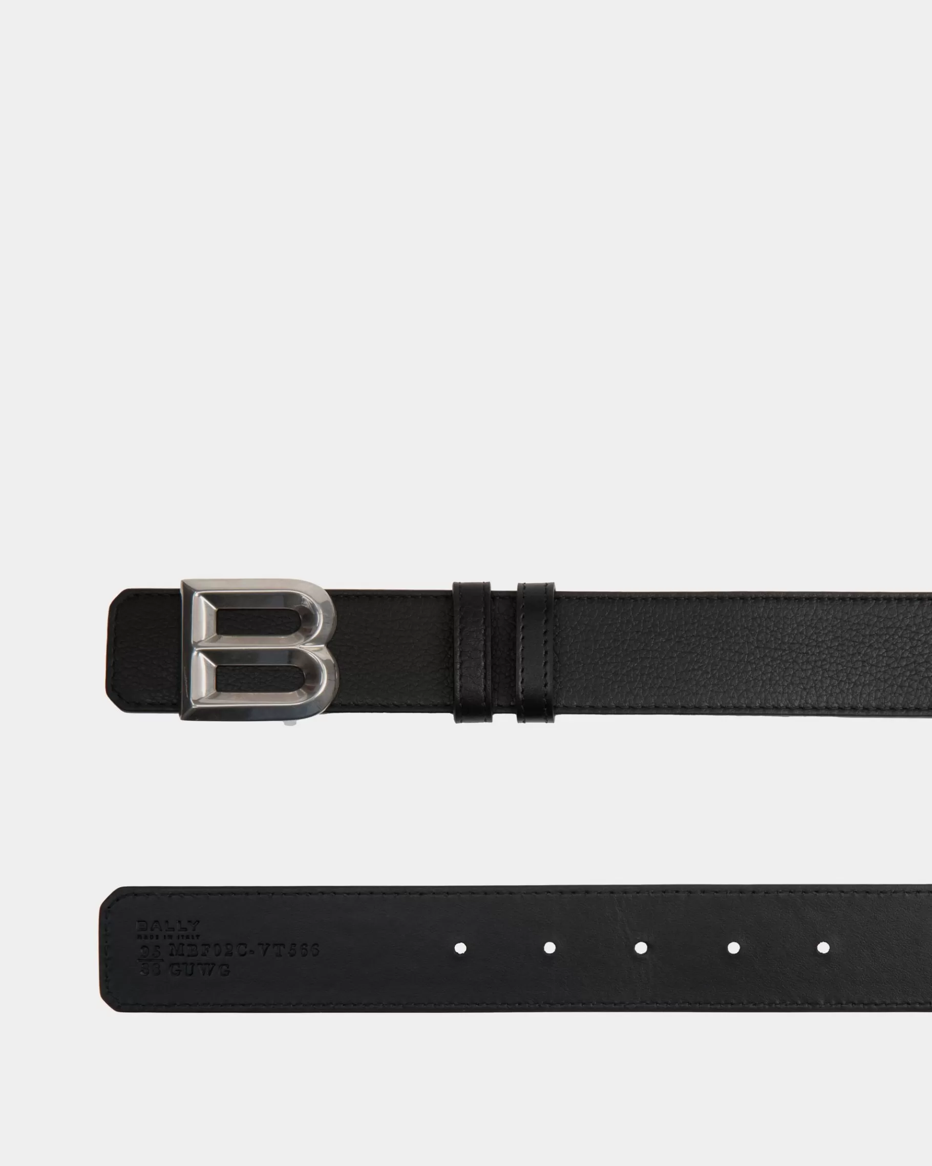 Belts<Bally B Bold 35mm Belt In Leather Black