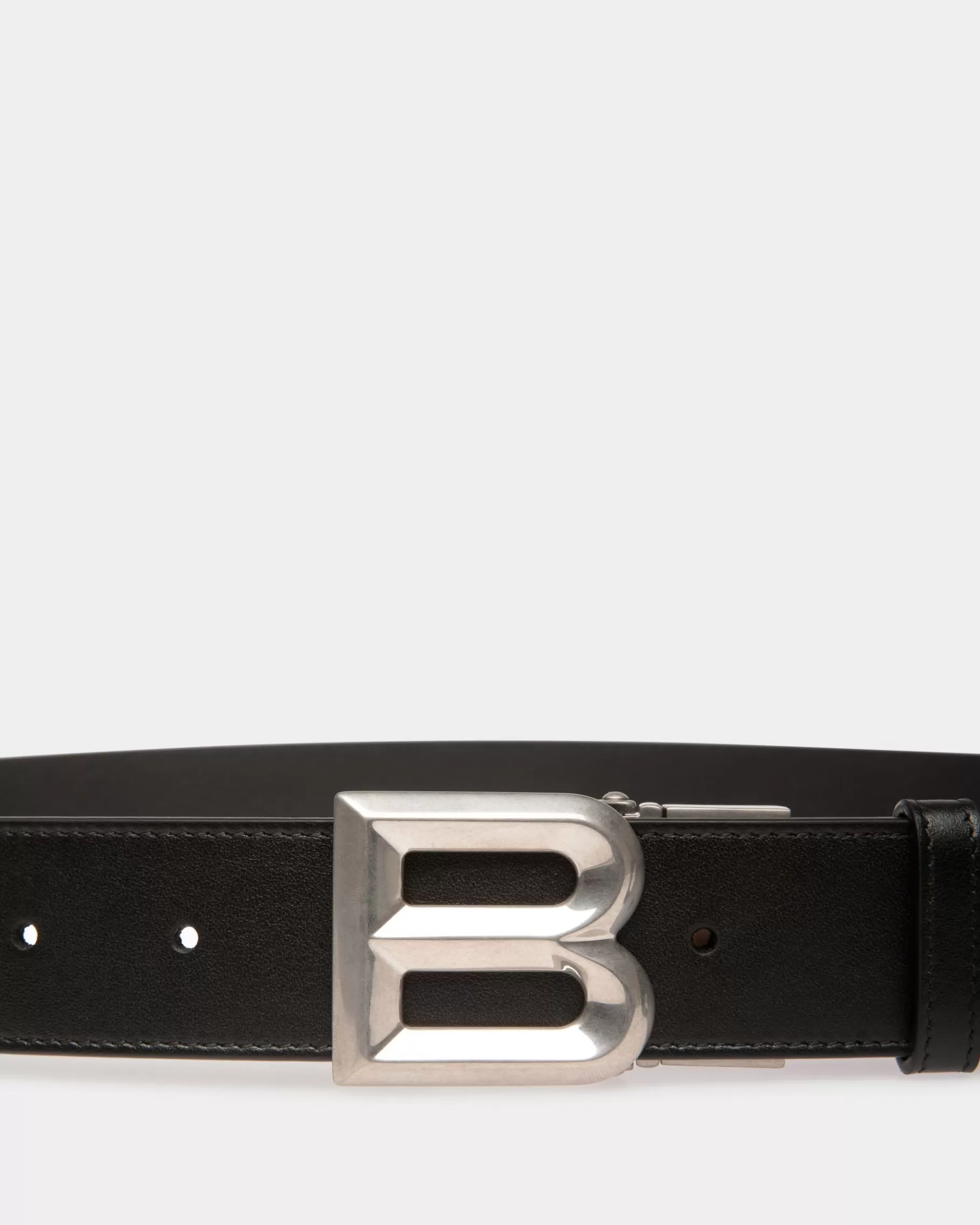 Belts<Bally B Bold 35mm Reversible And Adjustable Belt in Leather Black