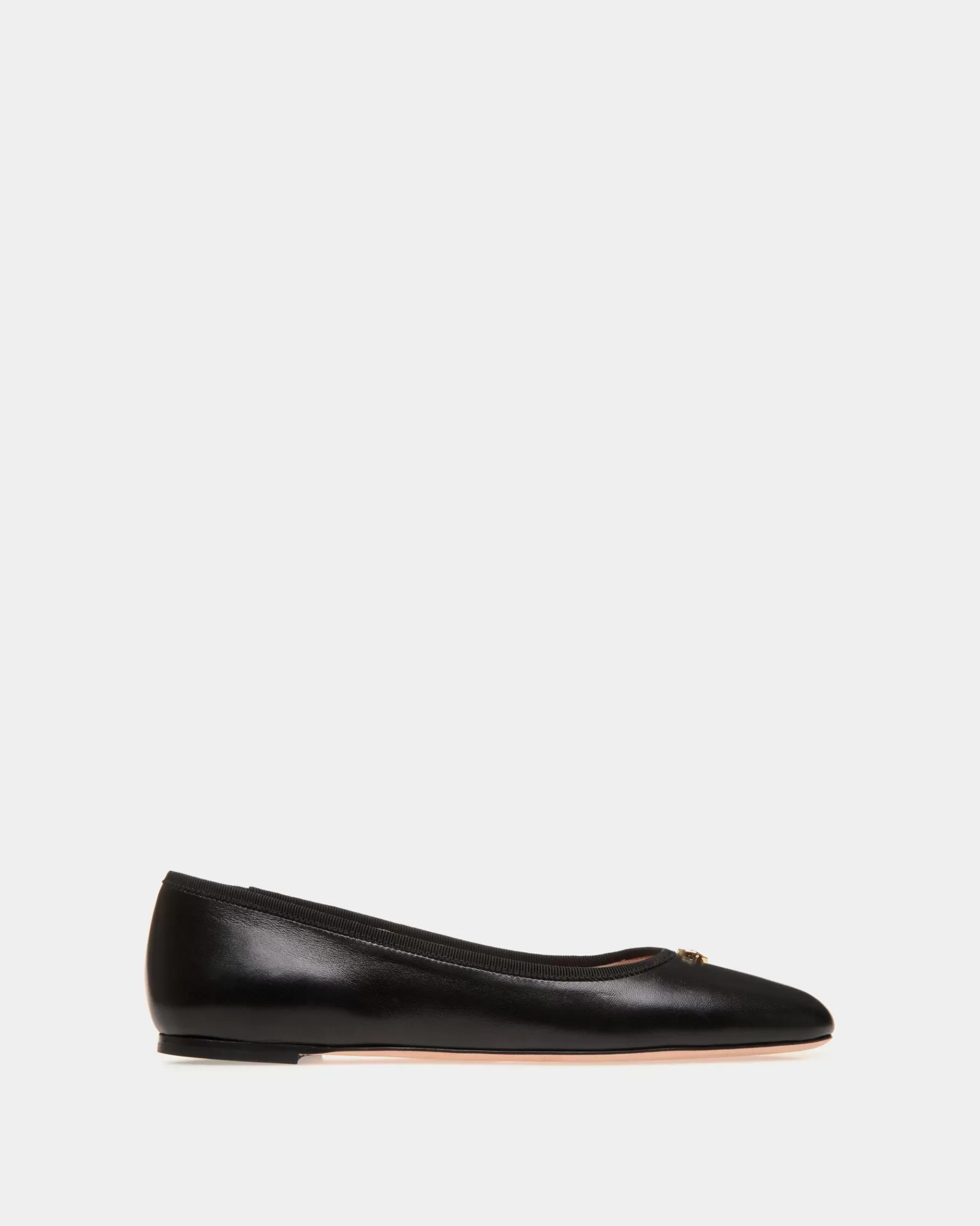 Flats & Moccasins<Bally rina Flat In Nappa Leather Black