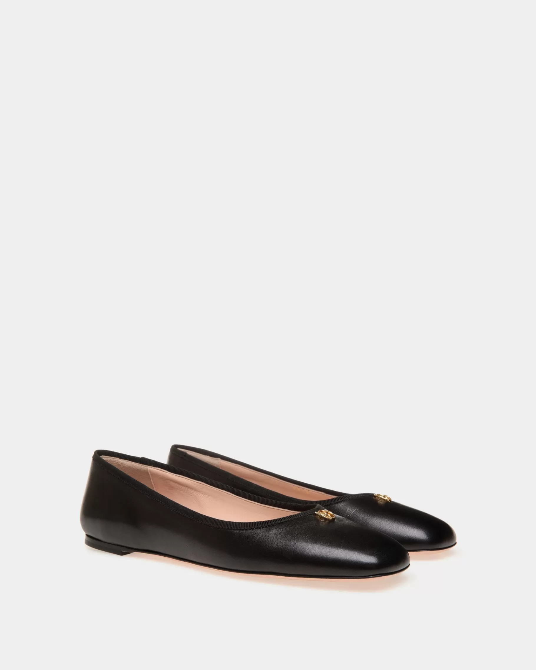 Flats & Moccasins<Bally rina Flat In Nappa Leather Black