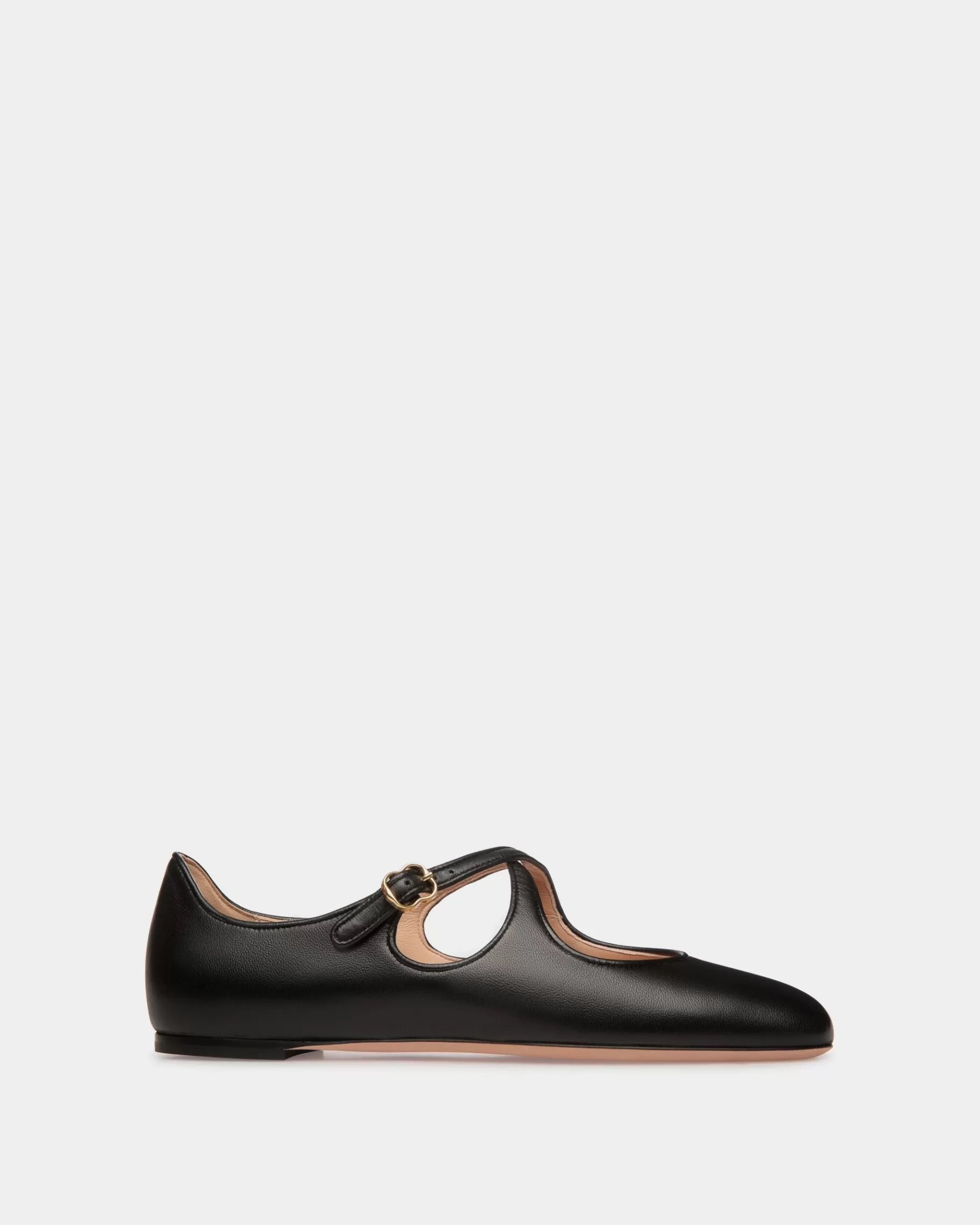 Flats & Moccasins<Bally rina Flat In Nappa Leather Black