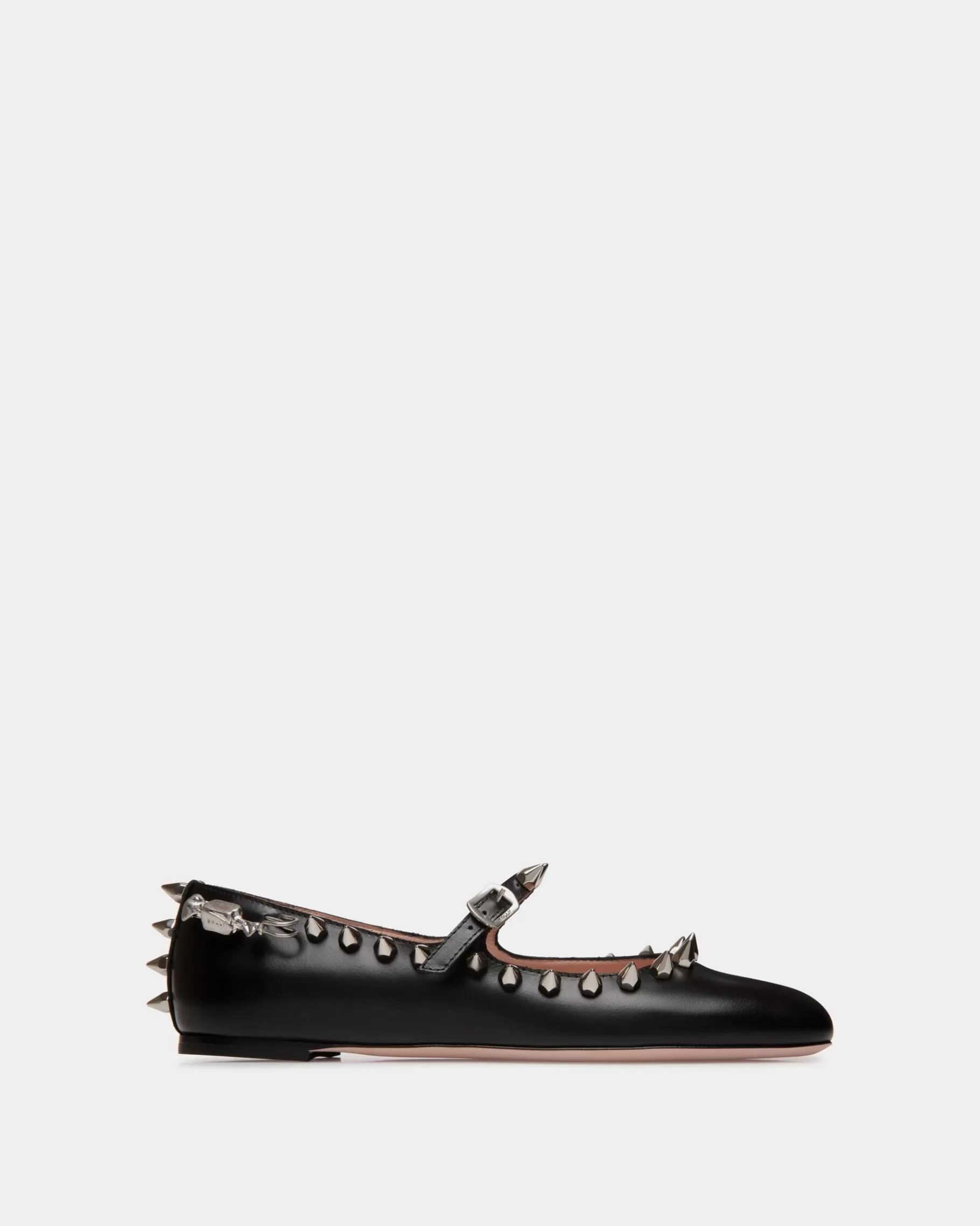 Flats & Moccasins<Bally rina Mary-Jane Flat In Leather Black