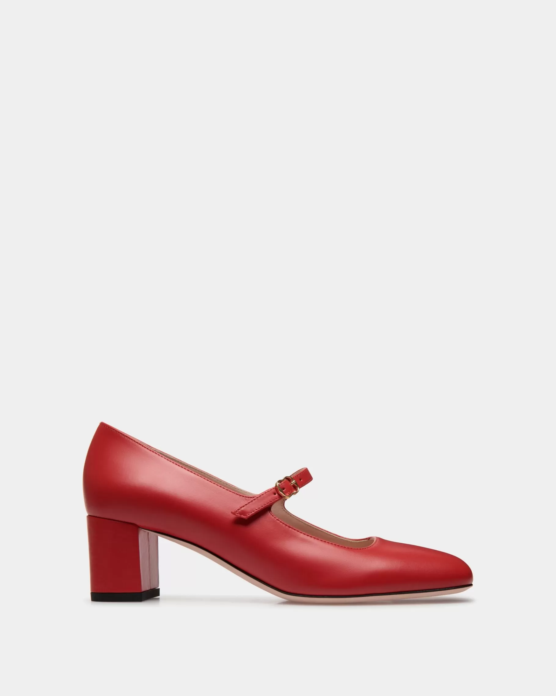 Pumps<Bally rina Mary-Jane Pump In Candy Leather Red
