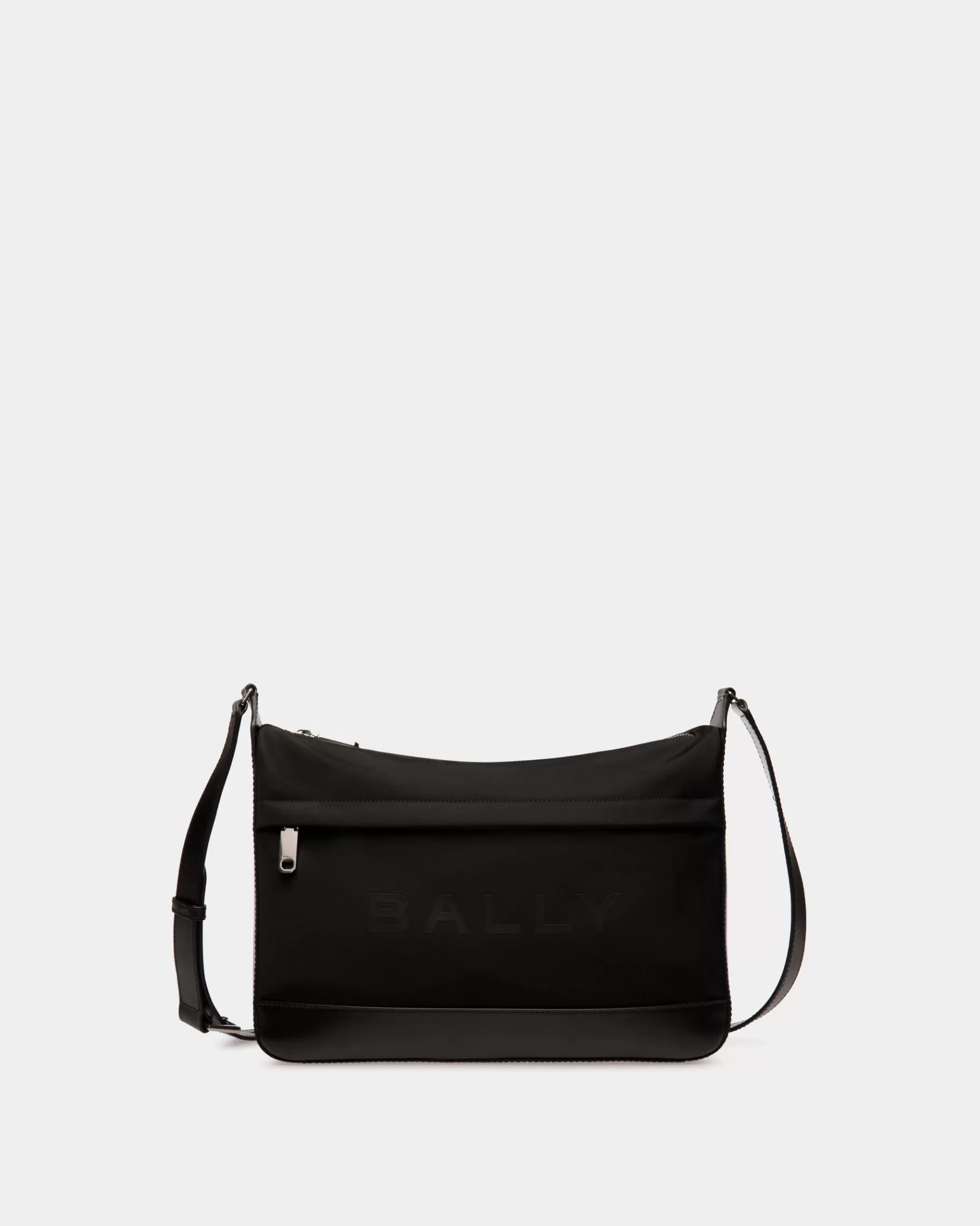 Messenger Bags<Bally Bar Crossbody Bag in Nylon And Leather Black