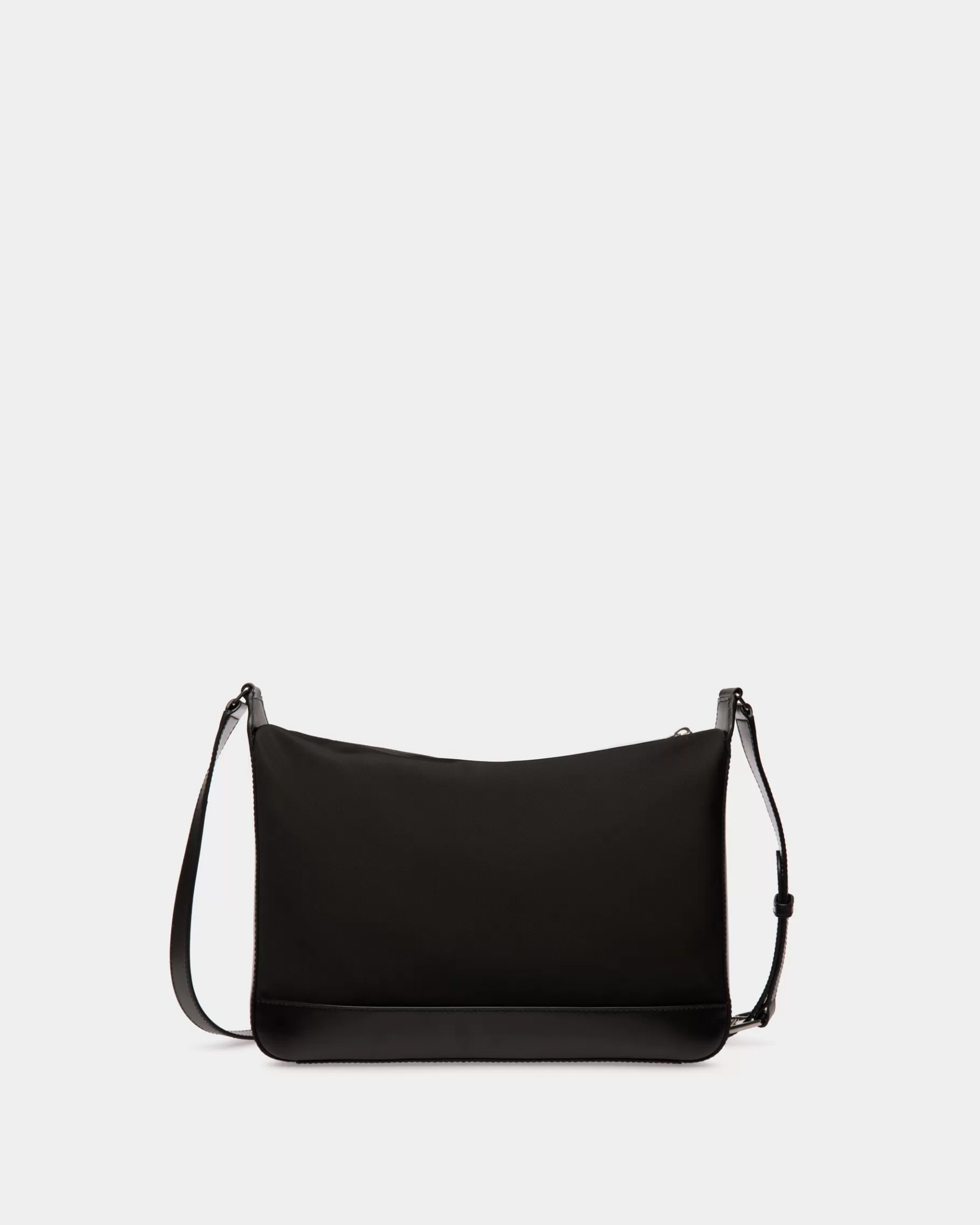 Messenger Bags<Bally Bar Crossbody Bag in Nylon And Leather Black