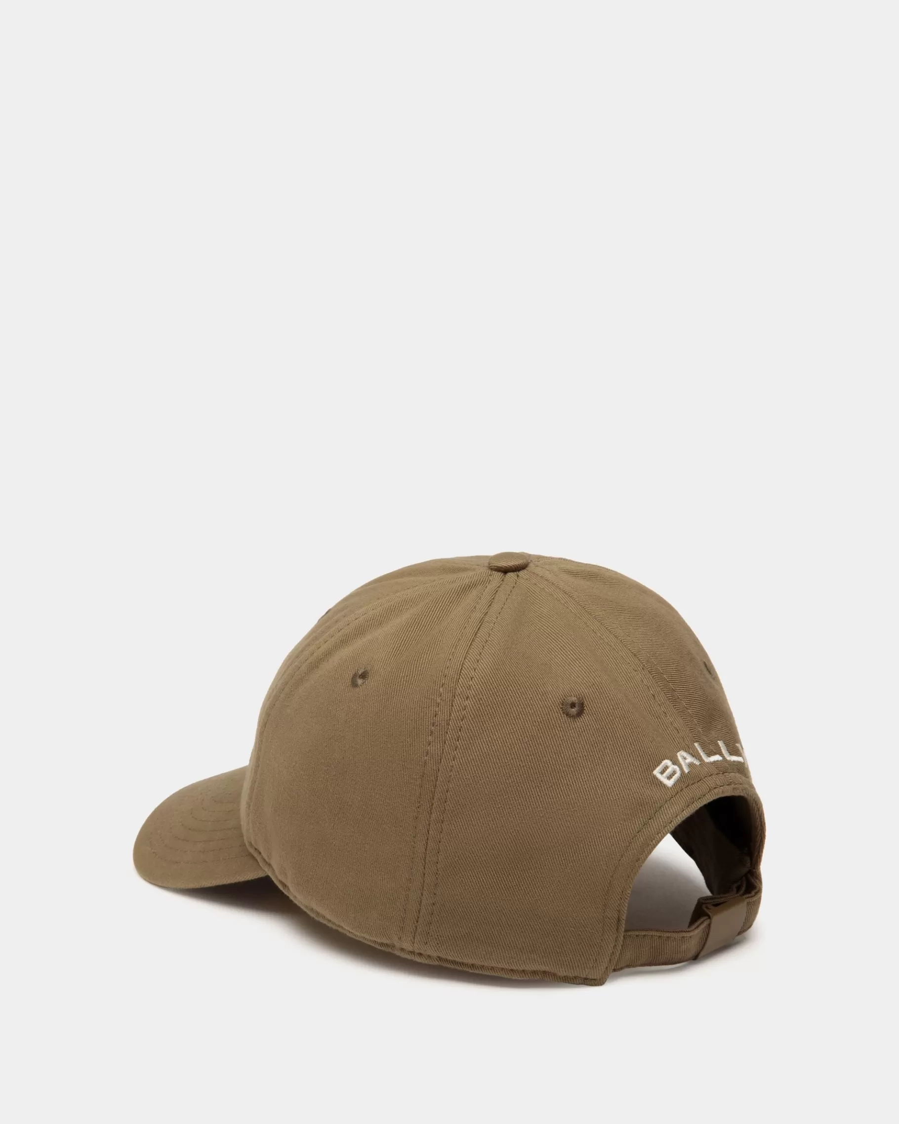 Gloves & Hats<Bally Baseball Hat With Crest Label In Cotton Brown