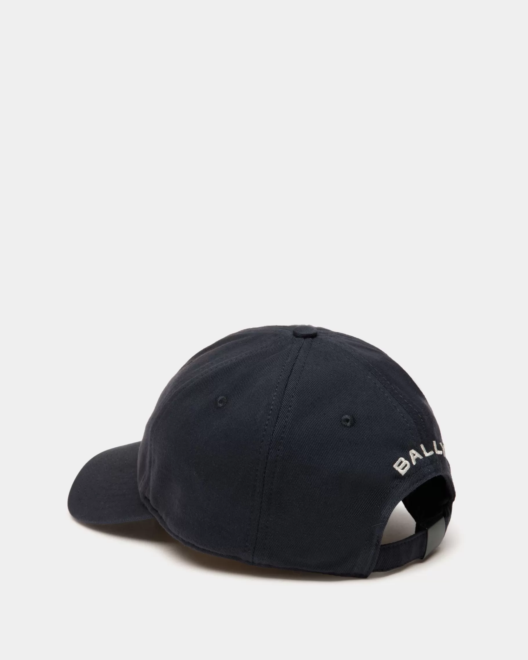 Gloves & Hats<Bally Baseball Hat With Choco-Candy Detail In Navy Cotton Blue