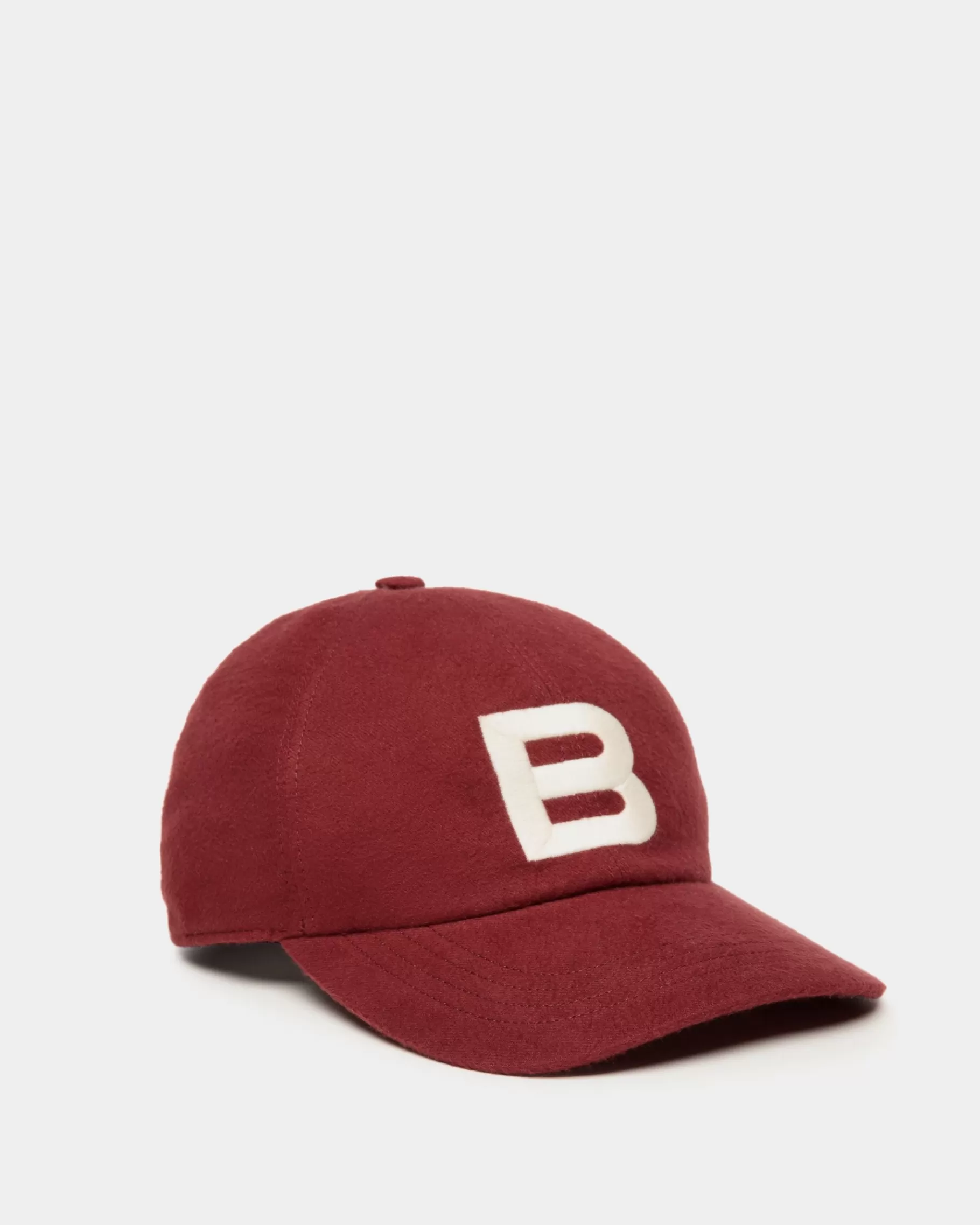 Gloves & Hats<Bally Baseball Hat With Logo In Andorra Cotton Burgundy