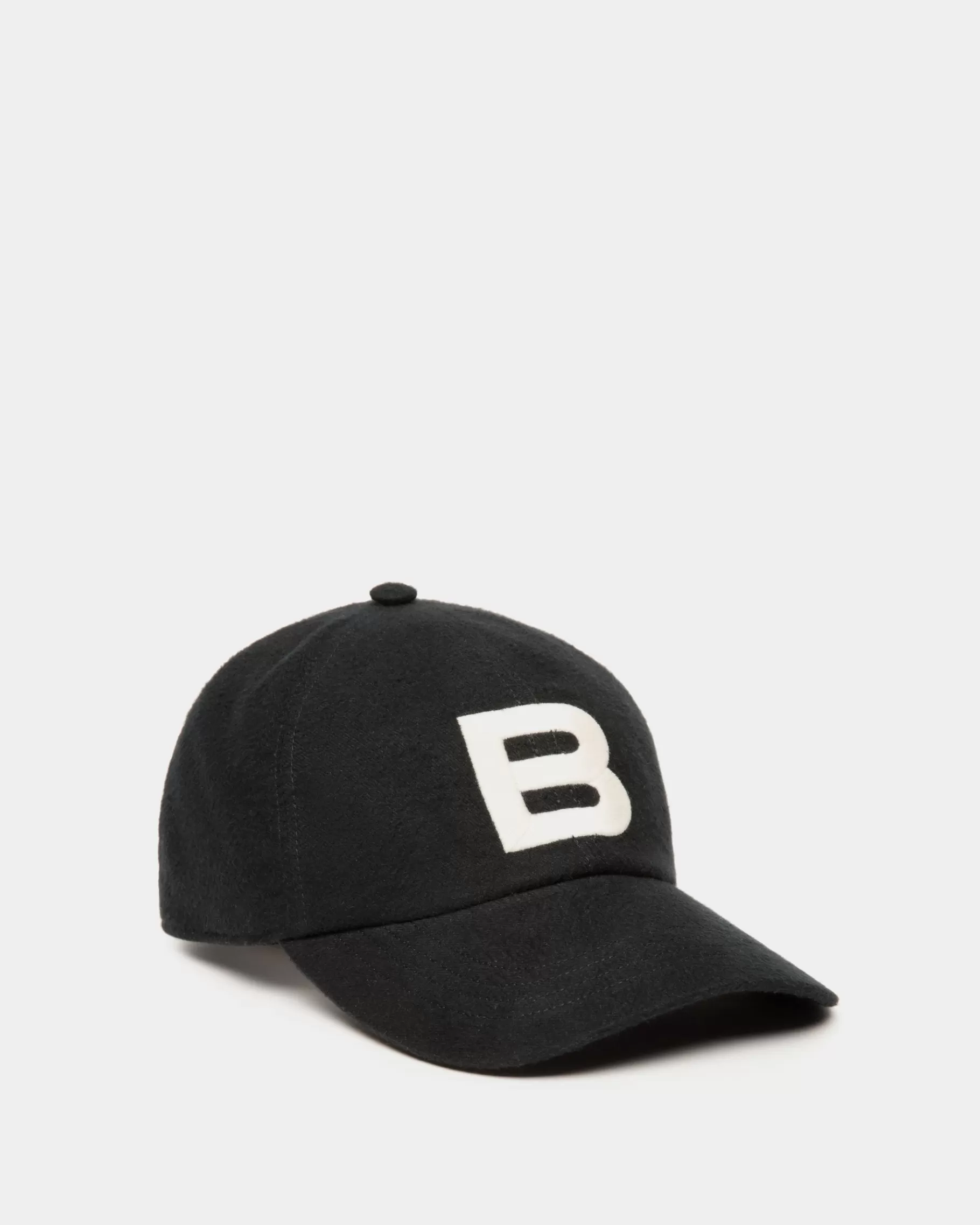 Gloves & Hats | Gloves & Hats<Bally Baseball Hat With Logo In Cotton Black