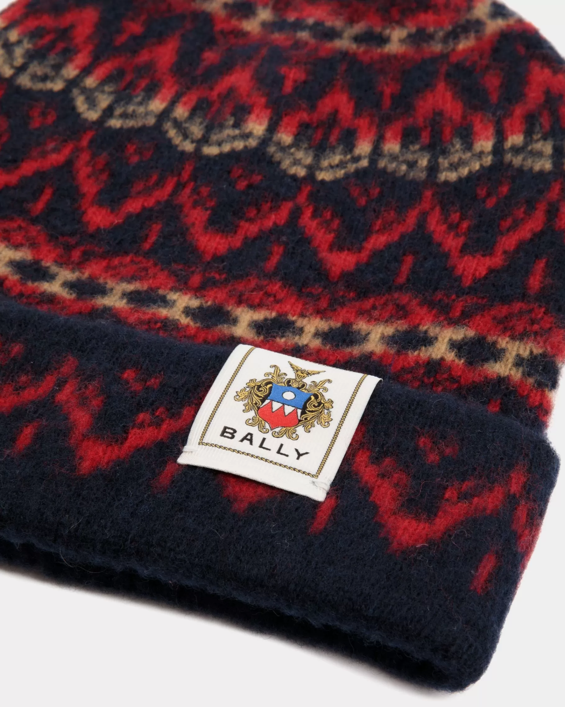 Gloves & Hats<Bally Beanie In Wool Multicolor