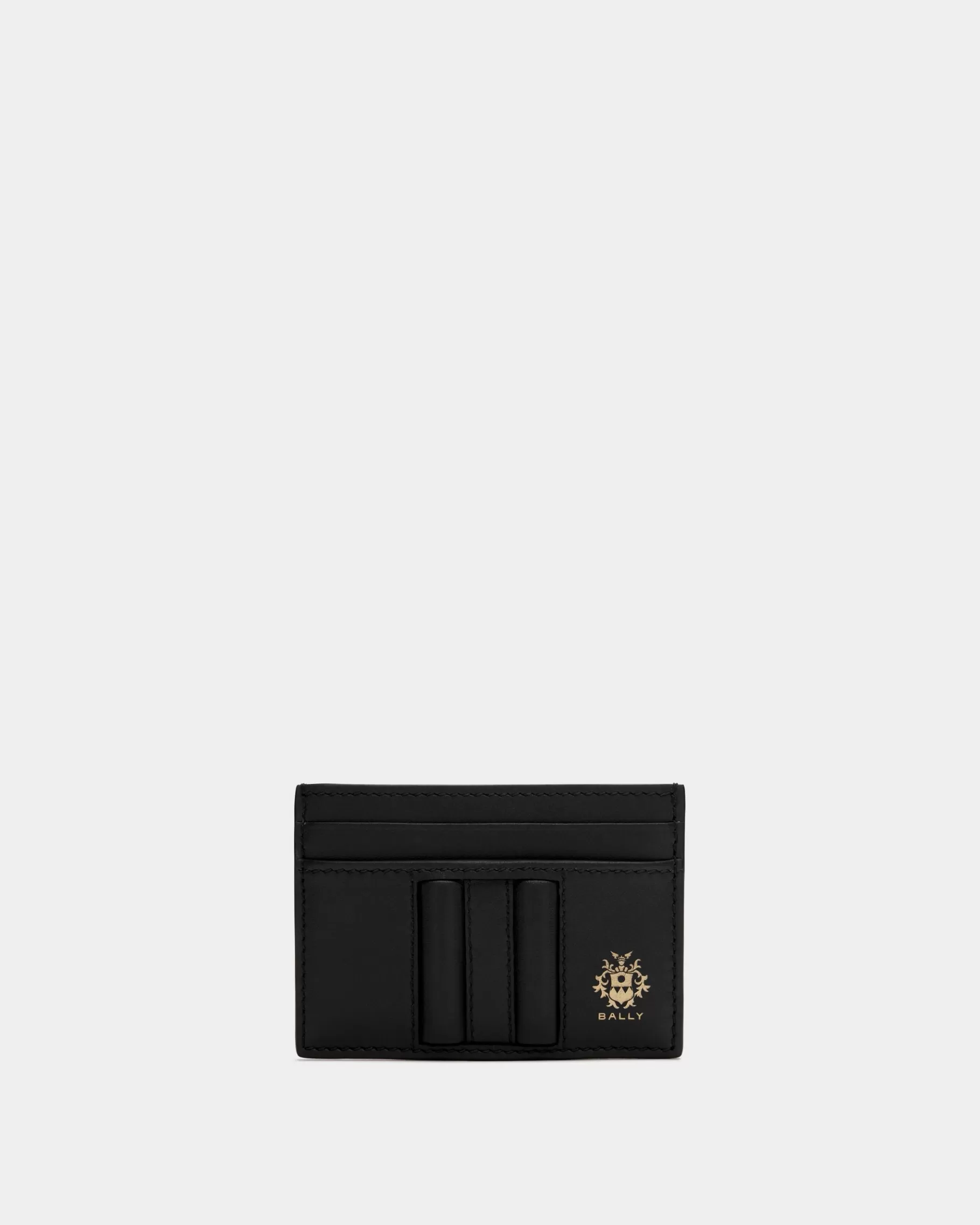 Wallets & Card Holders<Bally Beckett Card Holder in Leather Black