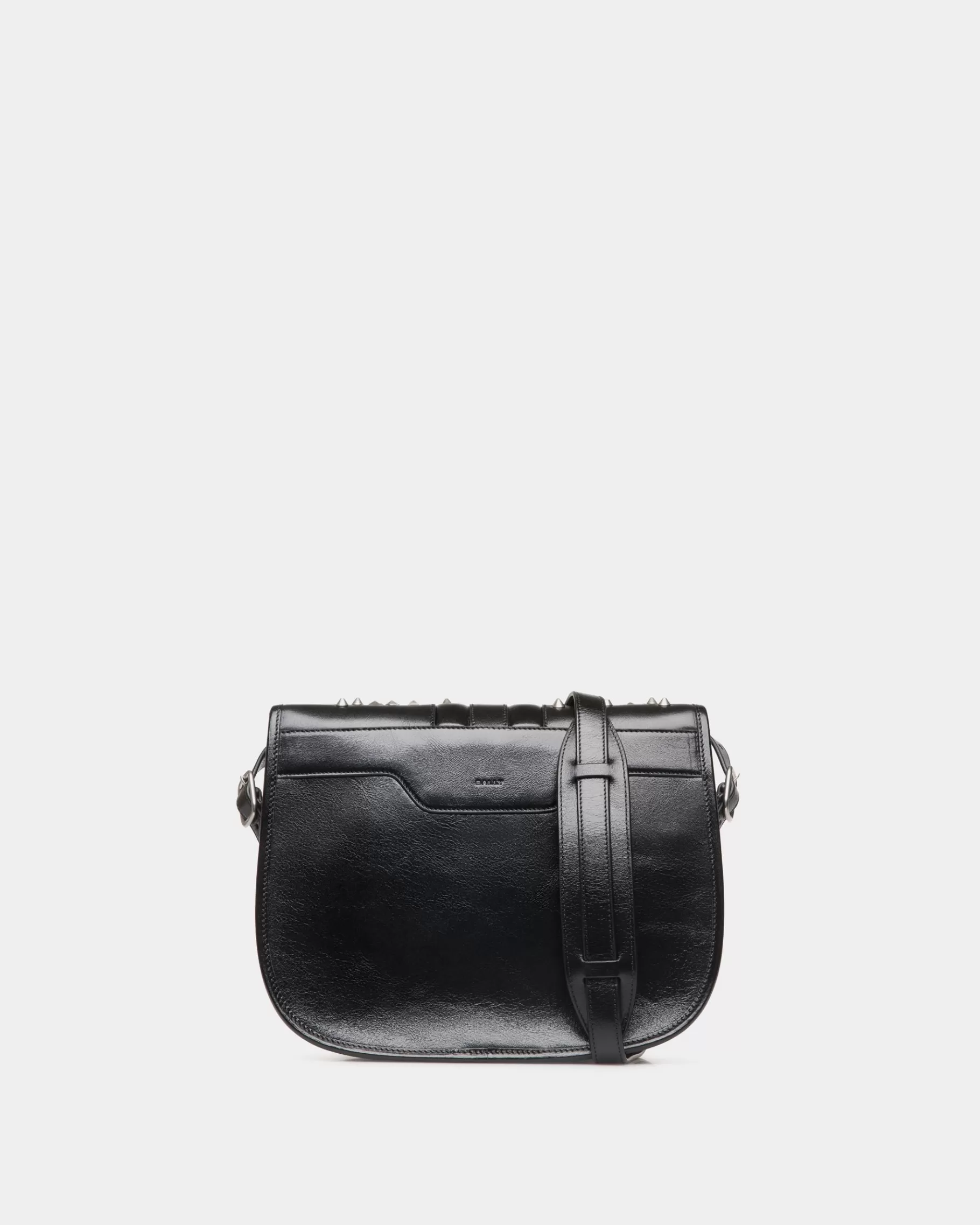 Messenger Bags<Bally Beckett Crossbody Bag In Leather with Studs Black