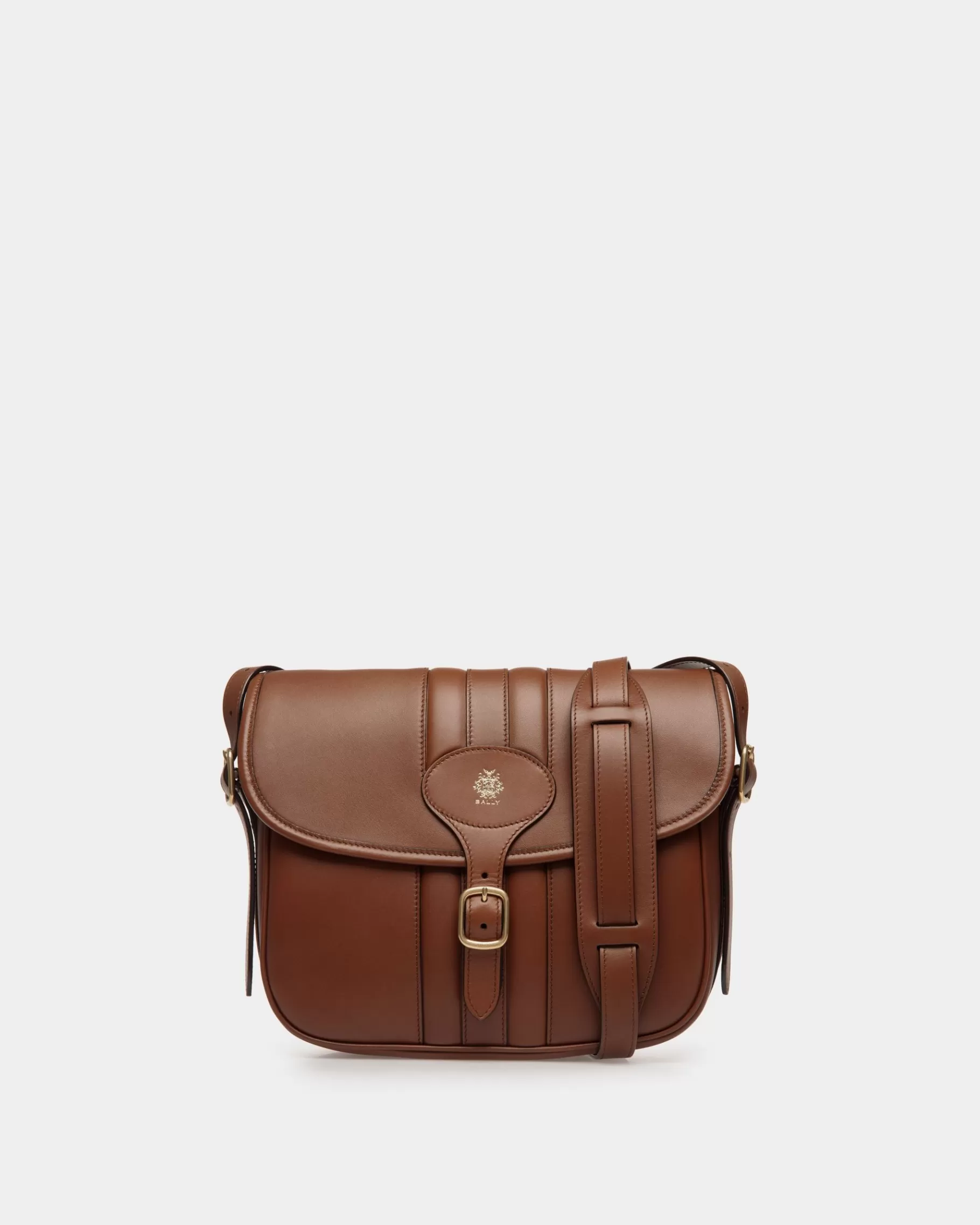 Messenger Bags<Bally Beckett Crossbody Bag in Leather Brown