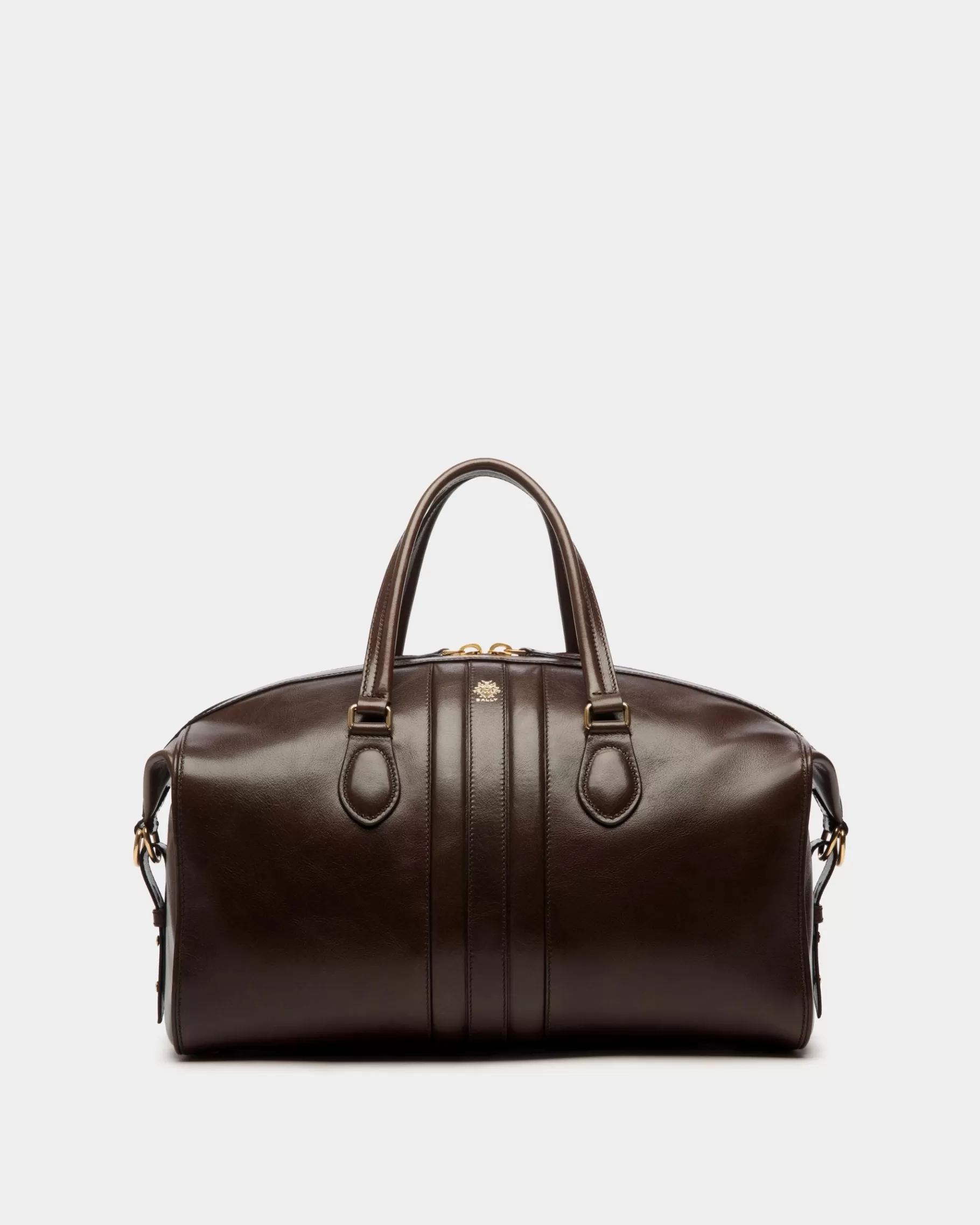 Travel Bags<Bally Beckett Weekender In Ebano Leather Brown