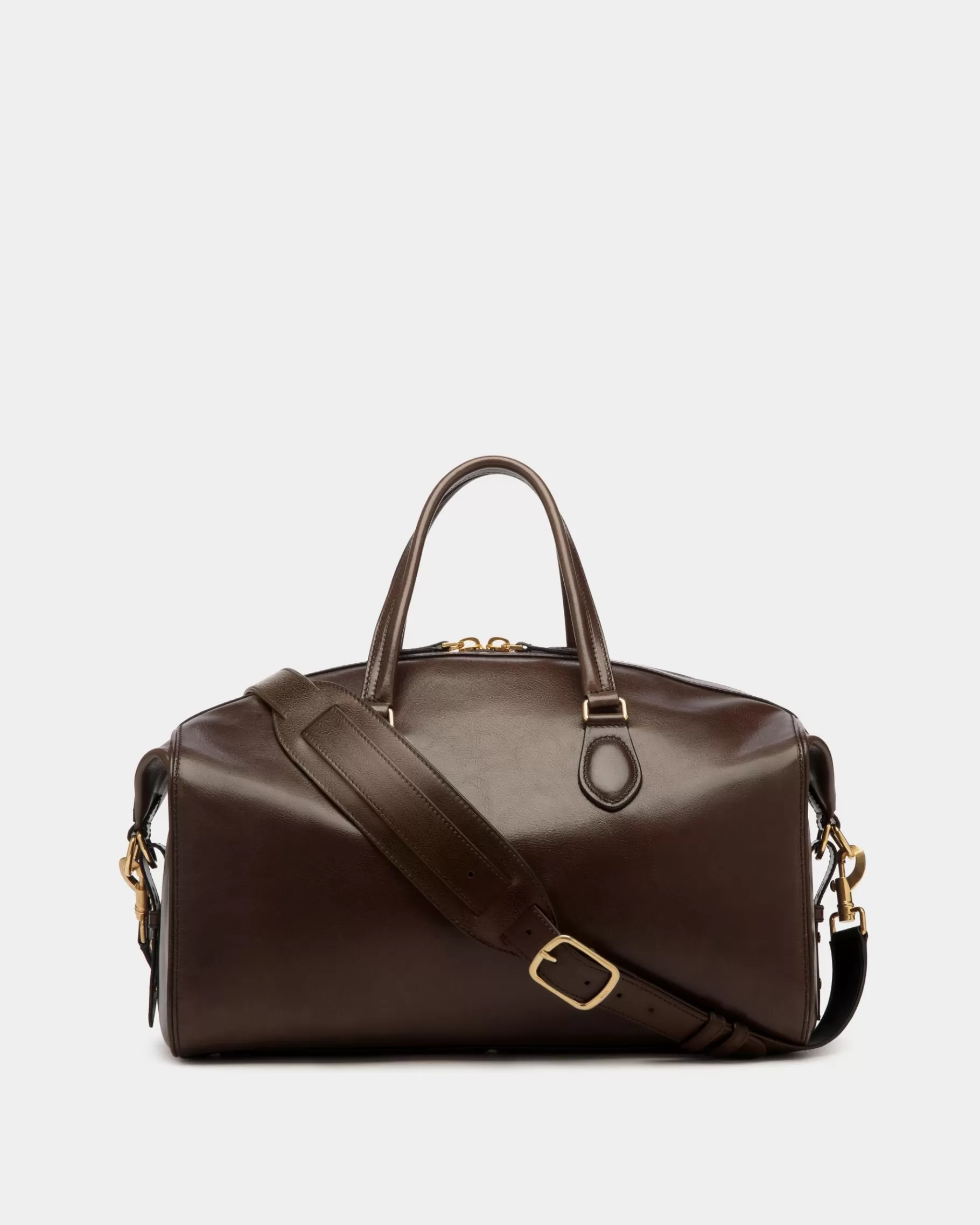 Travel Bags<Bally Beckett Weekender In Ebano Leather Brown