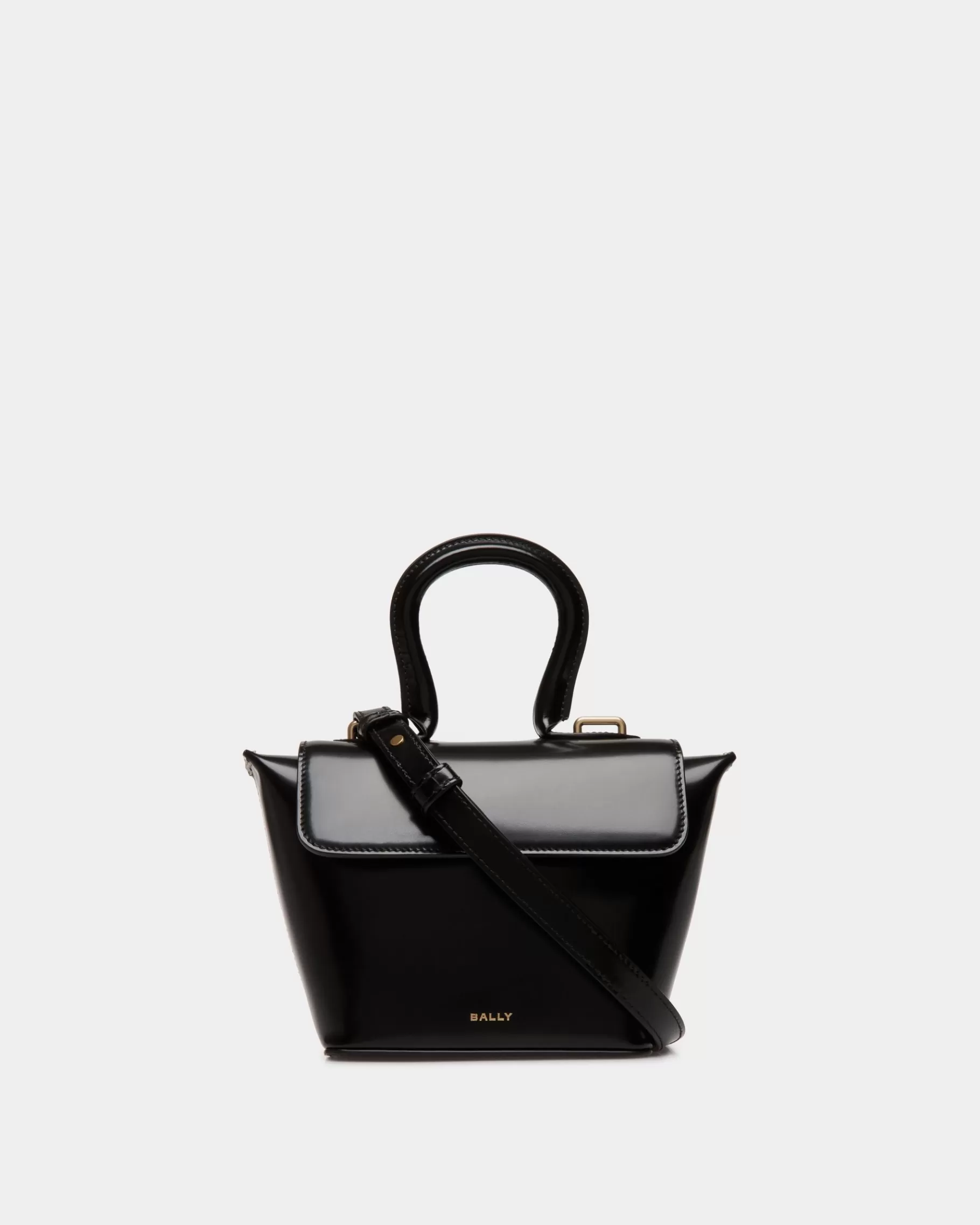 Mini & Belt Bags<Bally Belle Minibag In Brushed Leather Black