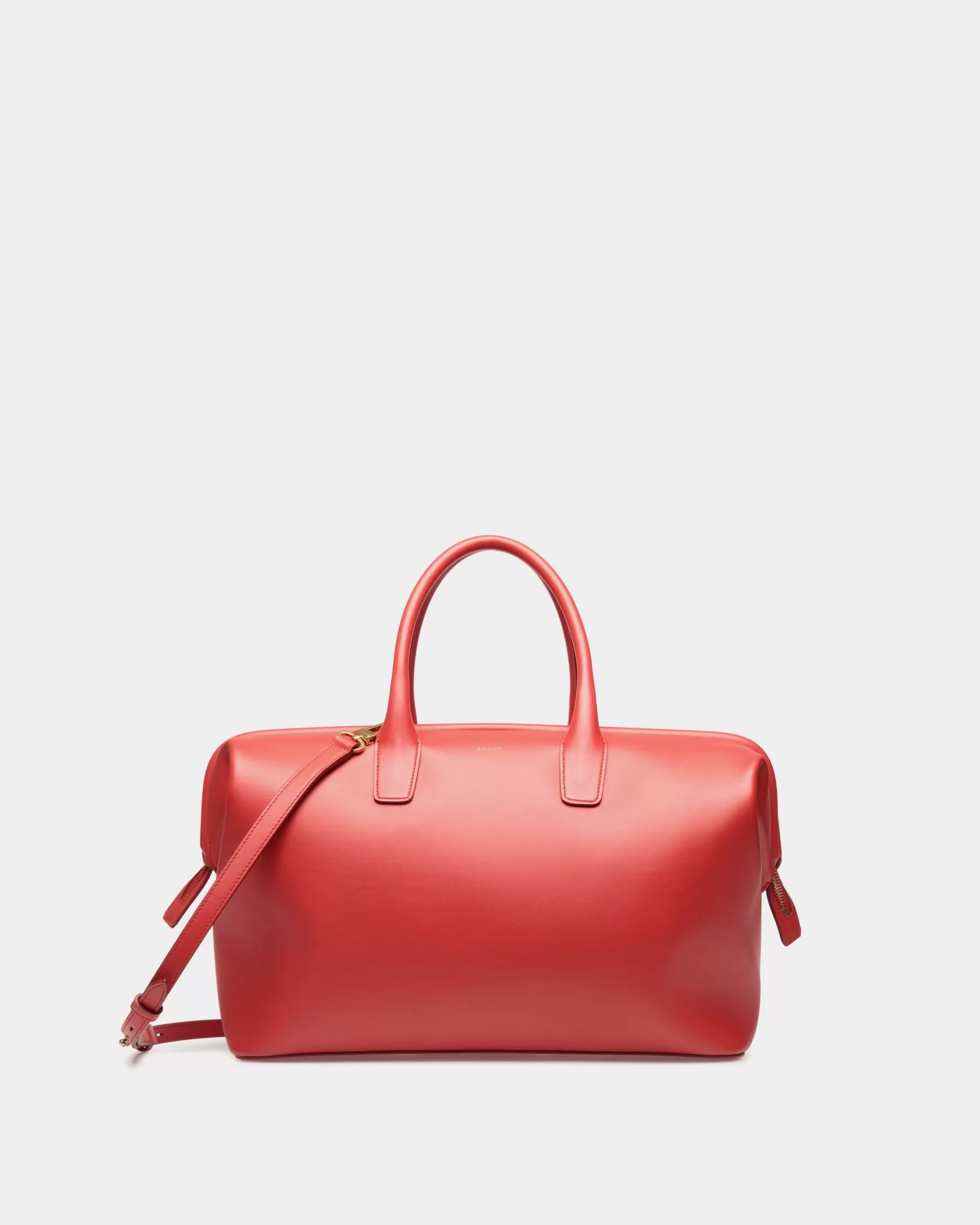 Top Handle Bags<Bally Belle Top Handle Bag In Candy Leather Red