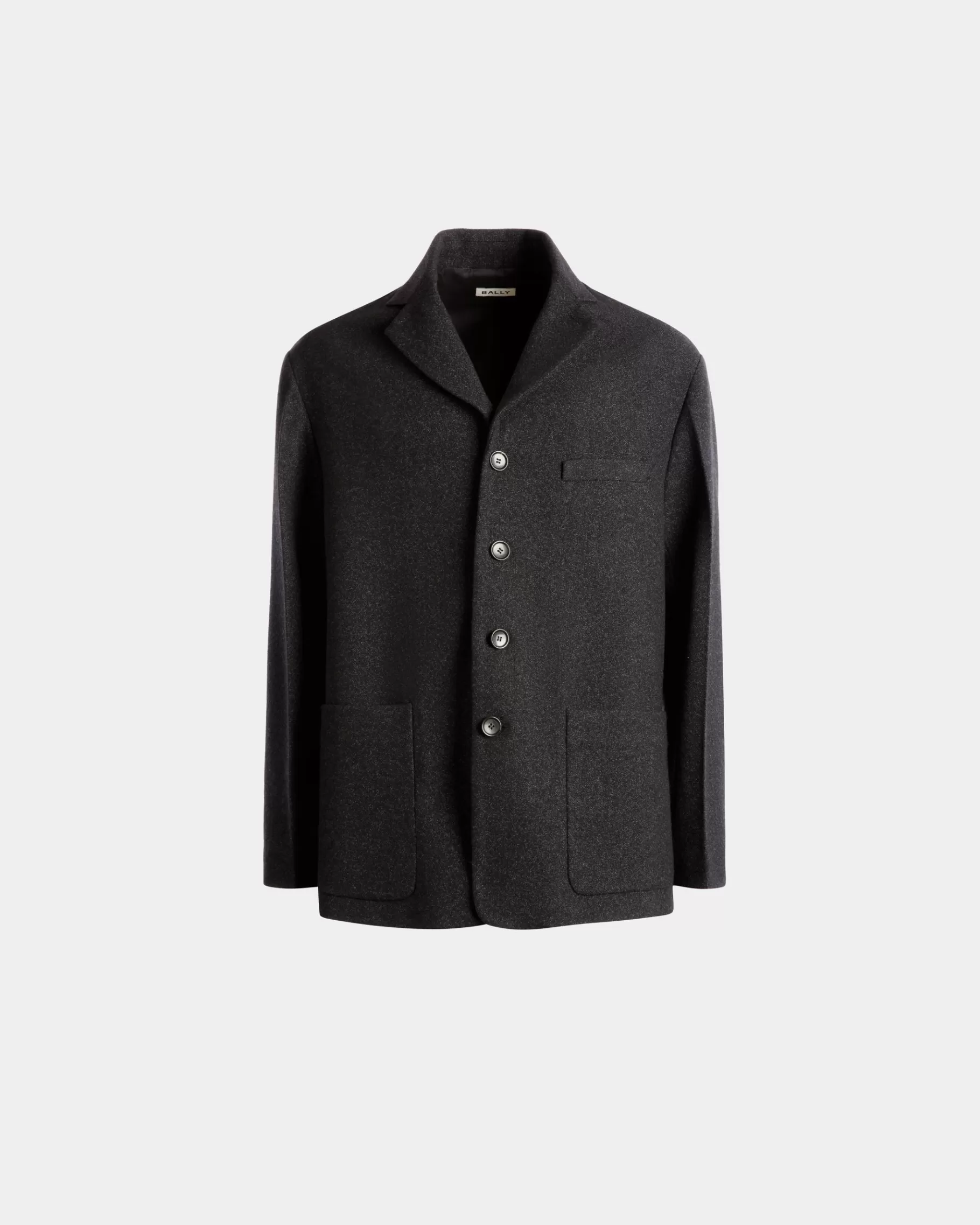 Coats & Jackets<Bally Blazer In Dark Wool Grey