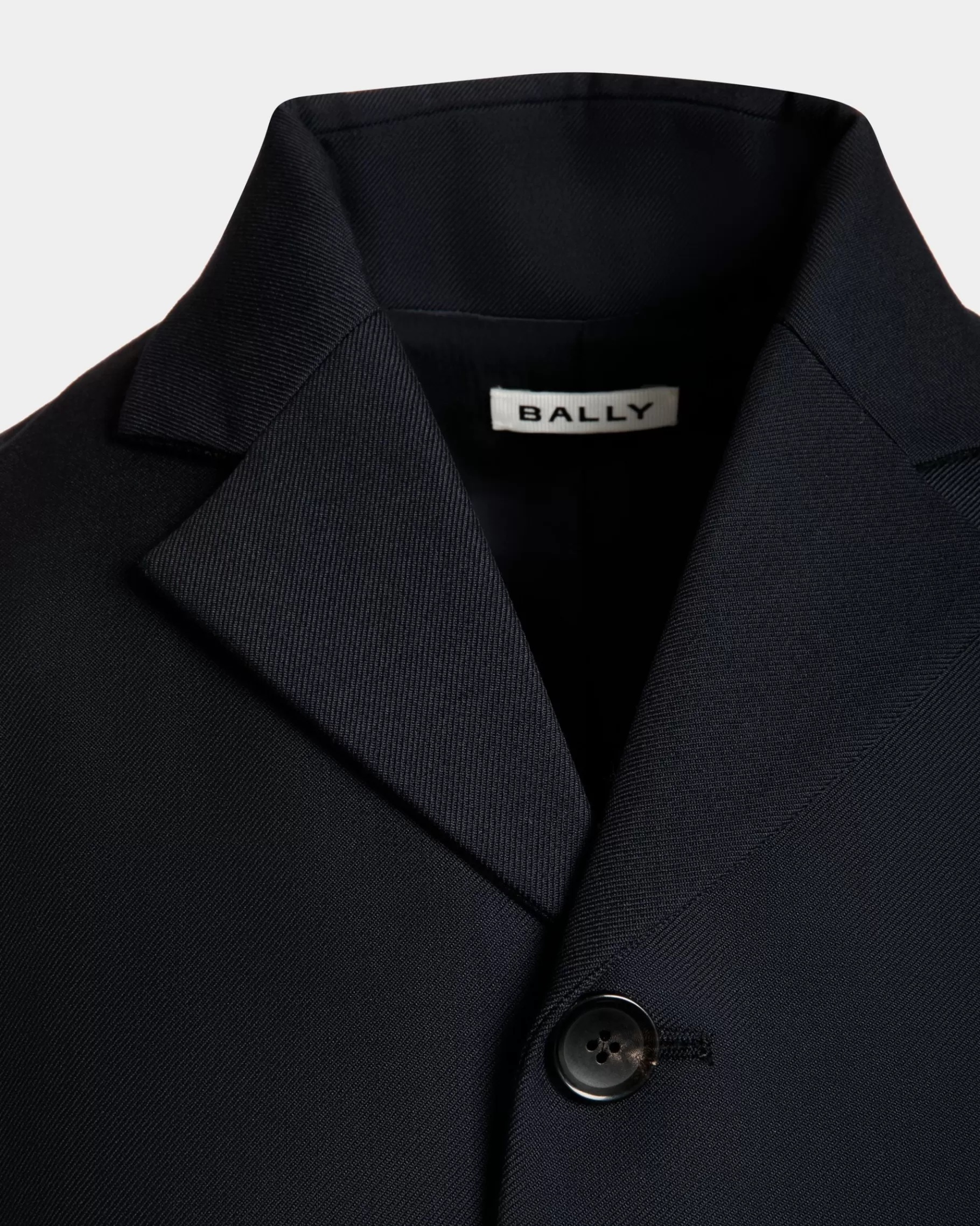 Coats & Jackets<Bally Blazer In Navy Wool Blend Blue