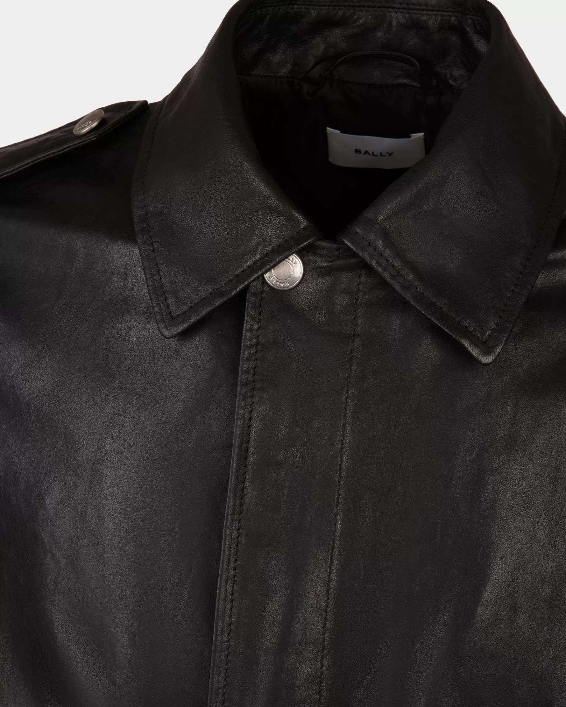 Leather | Coats & Jackets<Bally Blouson In Leather Black