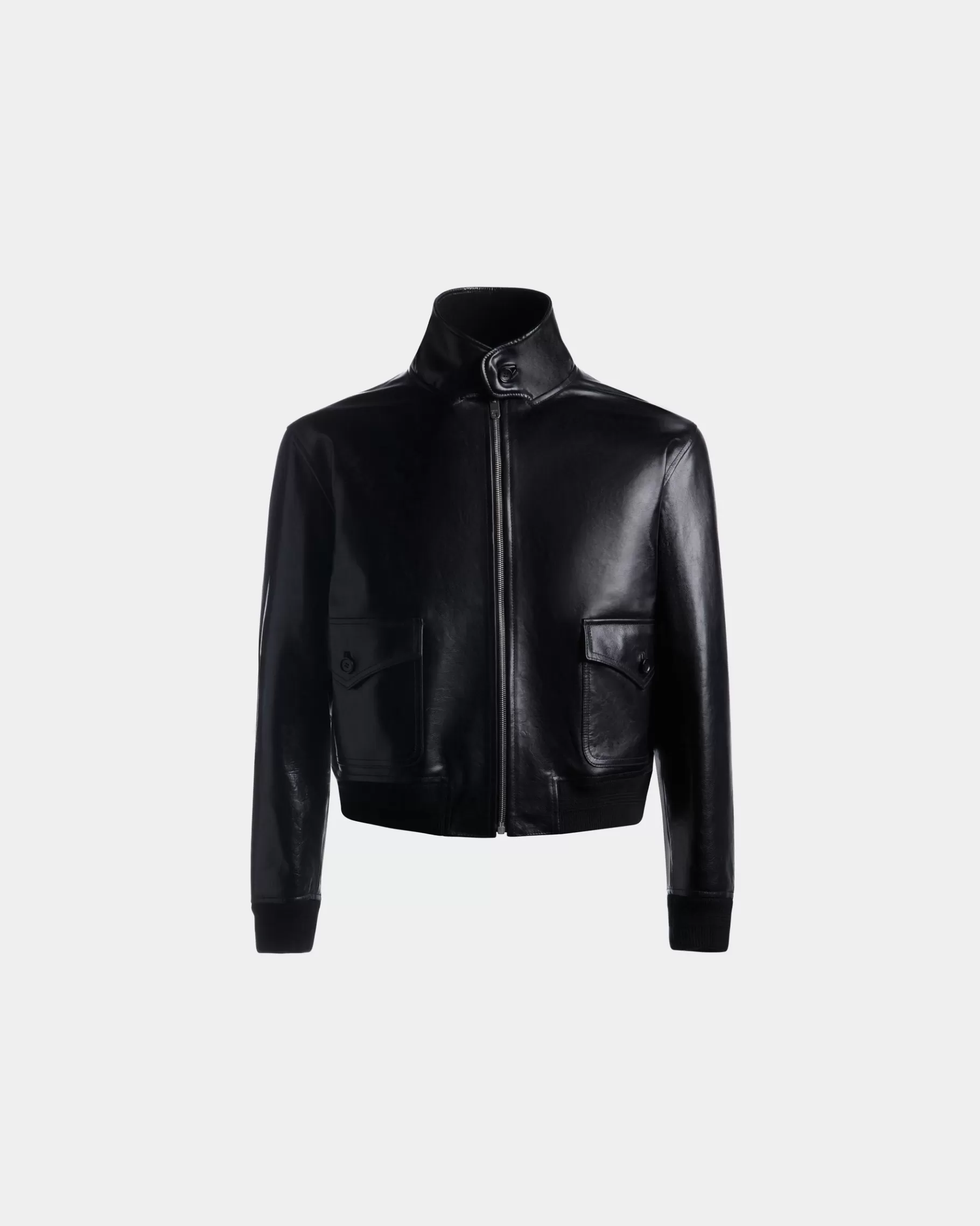 Leather | Coats & Jackets<Bally Blouson in Leather Black