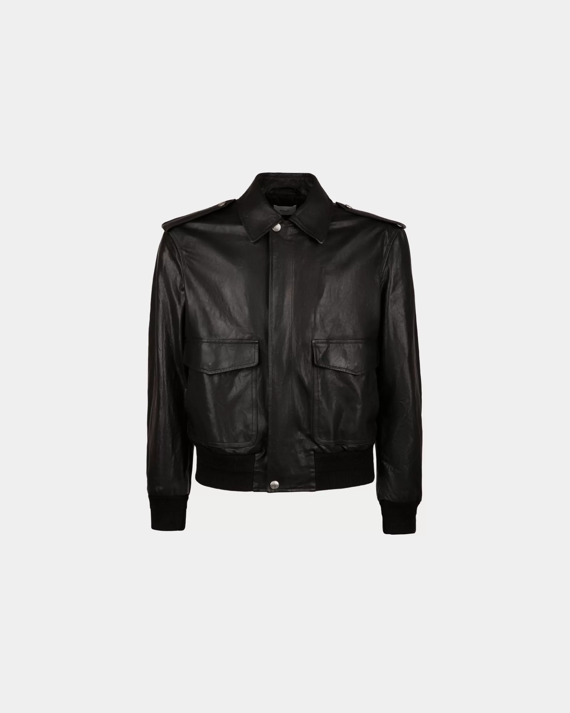 Leather | Coats & Jackets<Bally Blouson In Leather Black