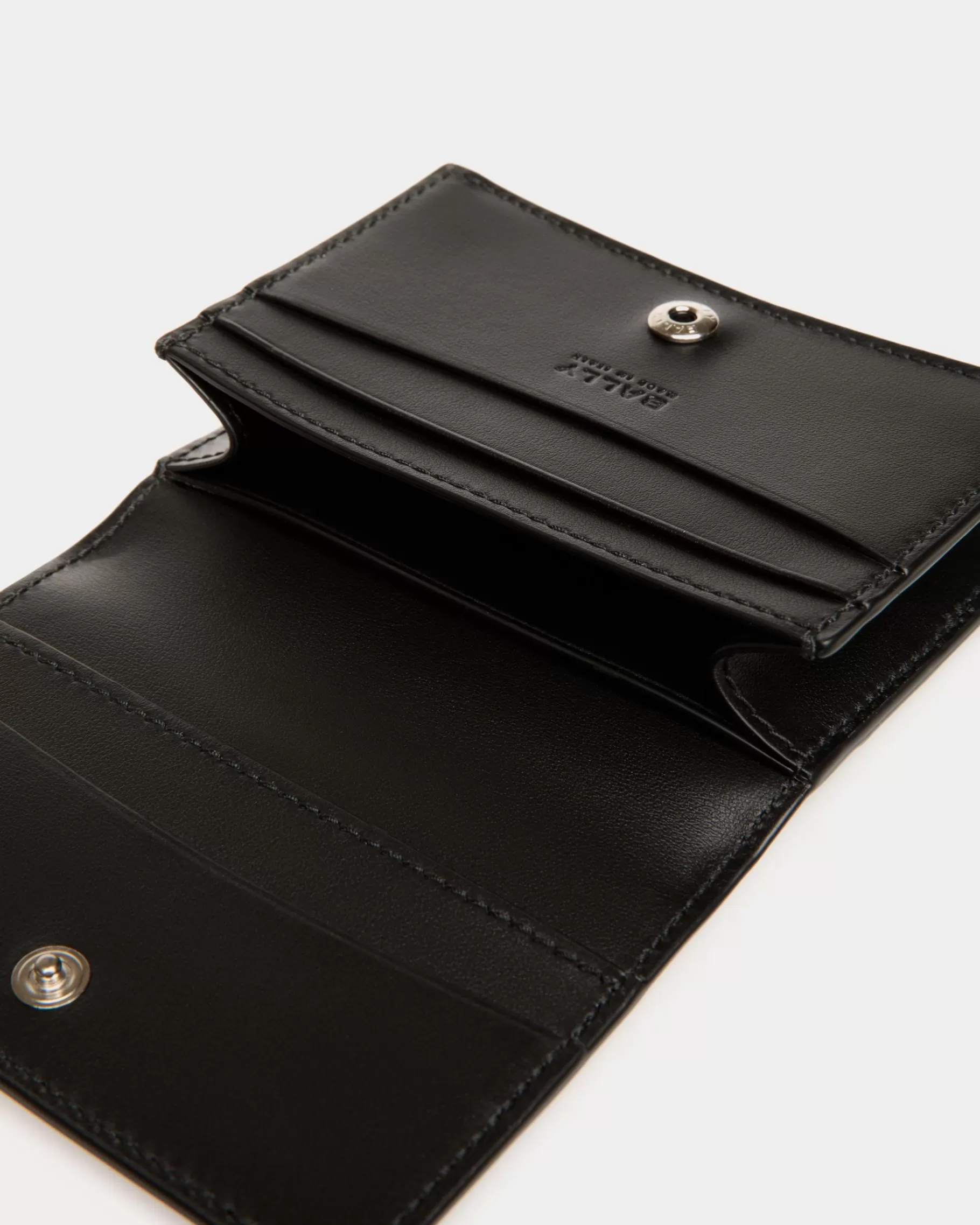 busy_bally_business_card_case_in_leather_13950.webp Wallets & Card Holders<Bally Busy Business Card Case in Leather Black