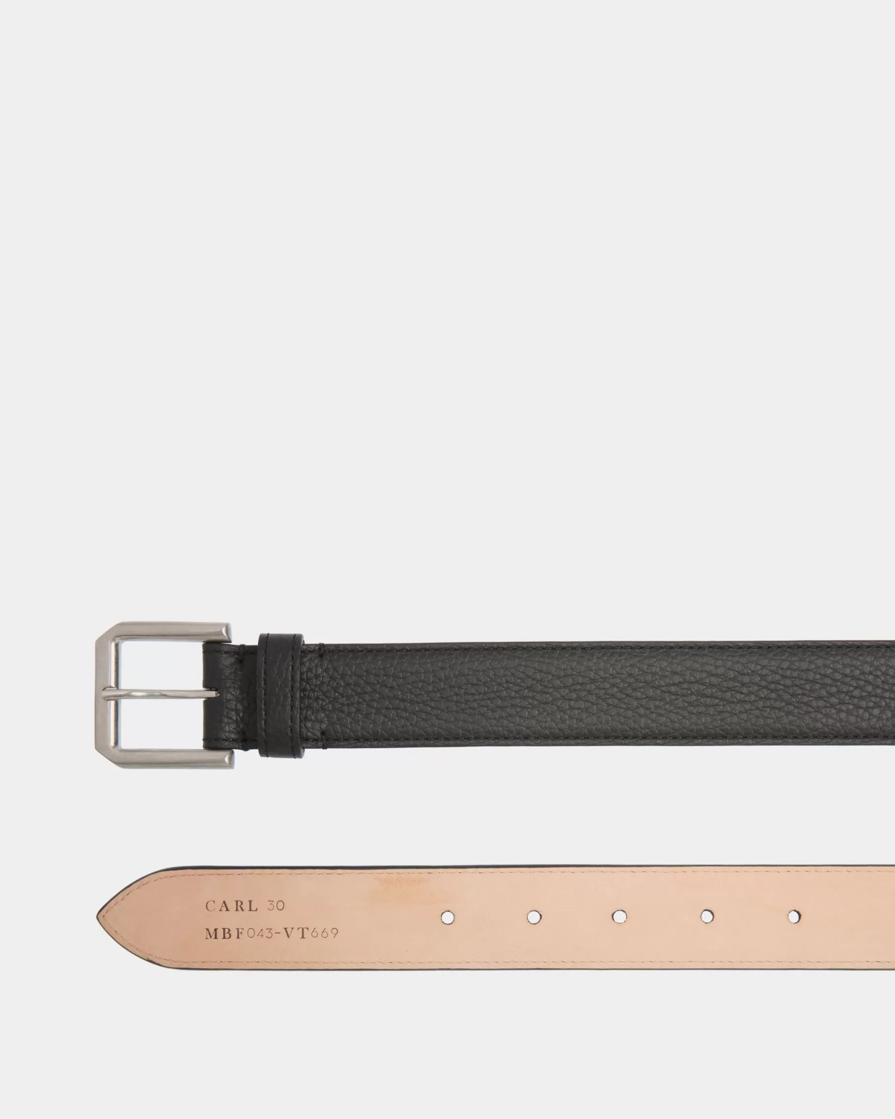 Belts<Bally Carl 30mm Belt In Leather Black