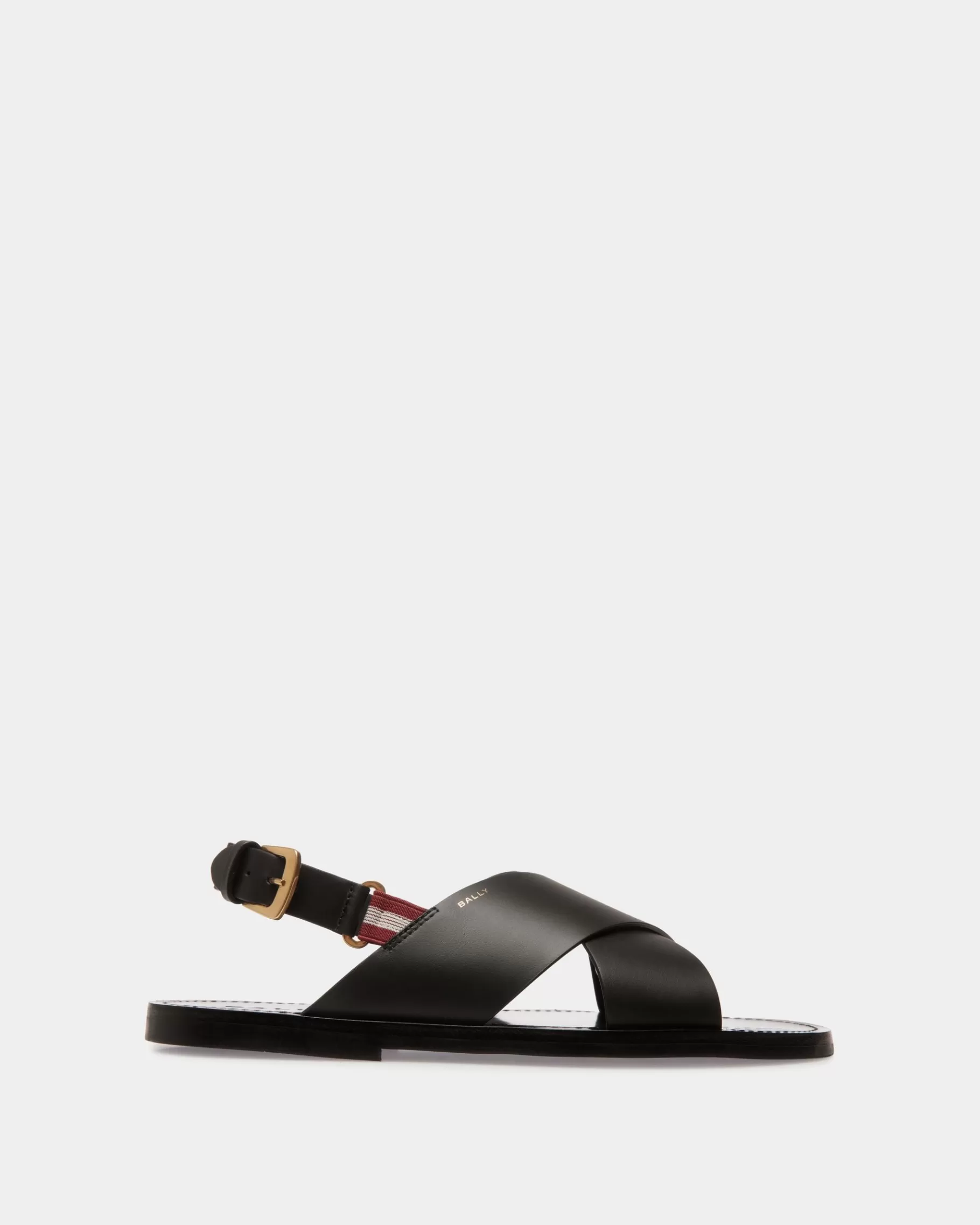 Sandals & Slides<Bally Chateau Sandal in Leather Black